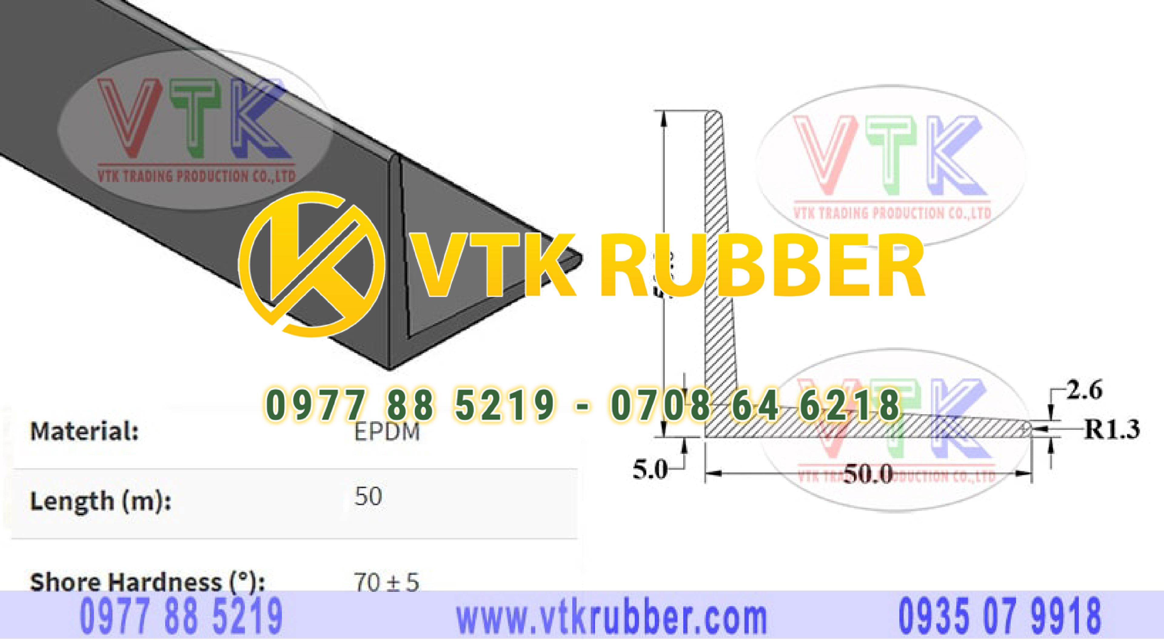 Mua ron cao su chữ L màu đen bóng ở tỉnh Tuyên Quang