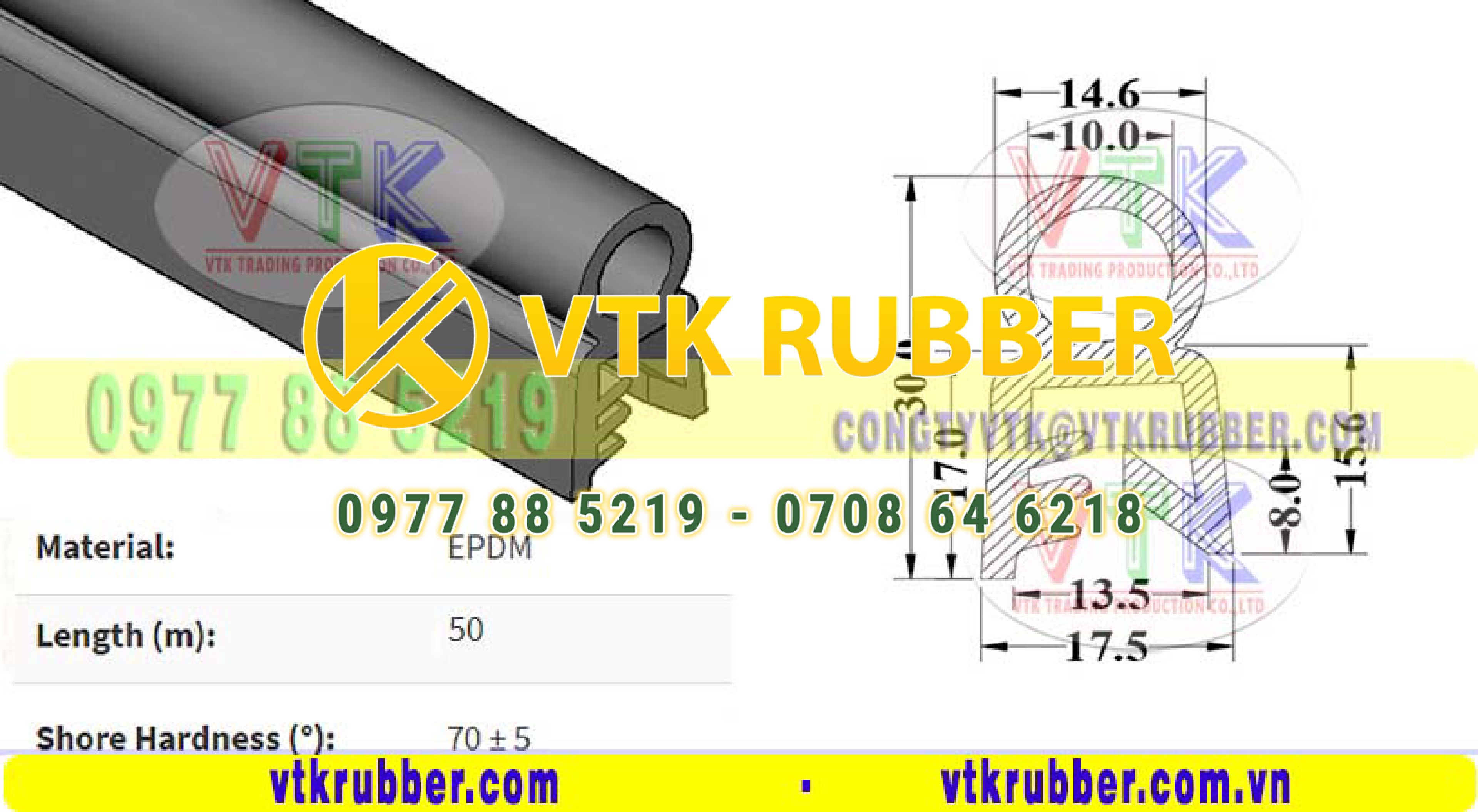 Địa chỉ bán gioăng cao su chữ U ở Bình Phước