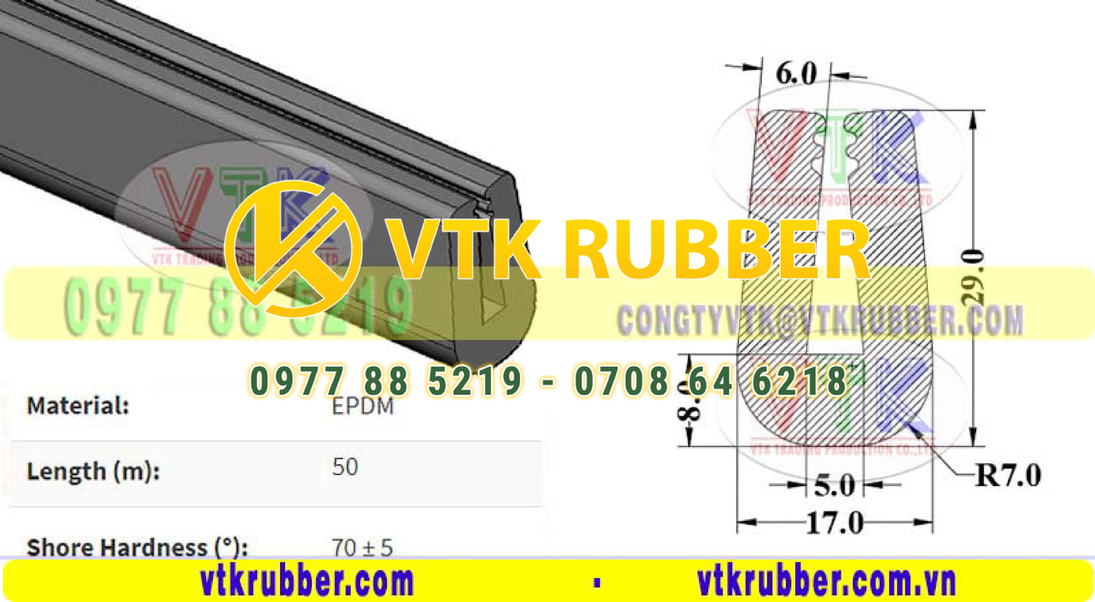 Gioăng xốp chữ U đàn hồi ở Kiên Giang