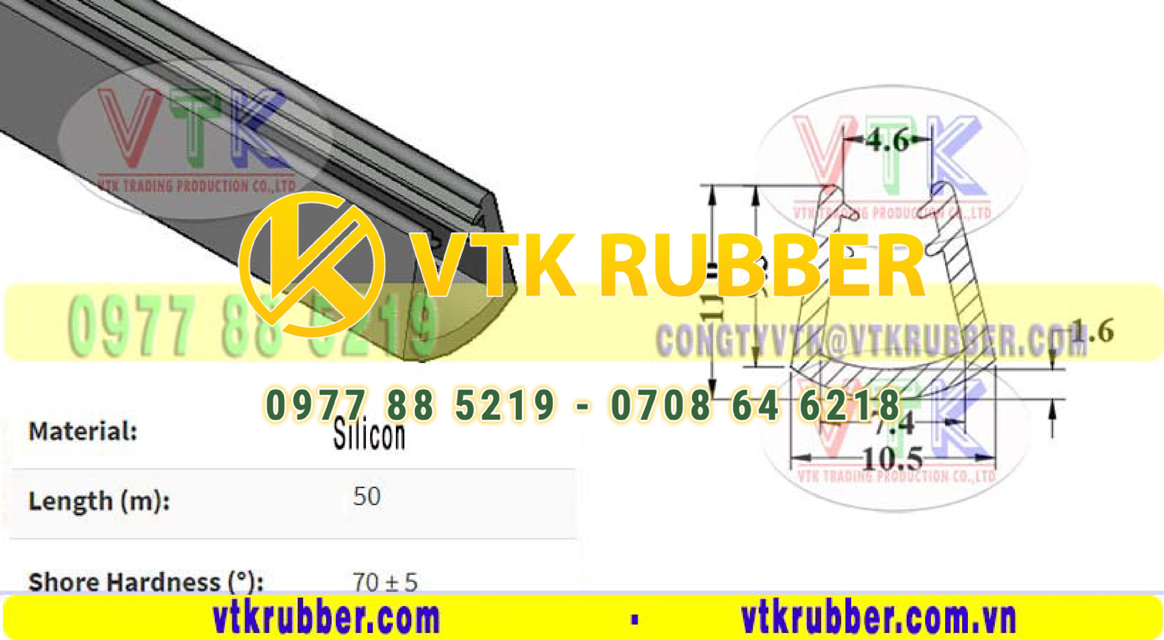 Sản xuất gioăng silicon chữ U ở Lào Cai