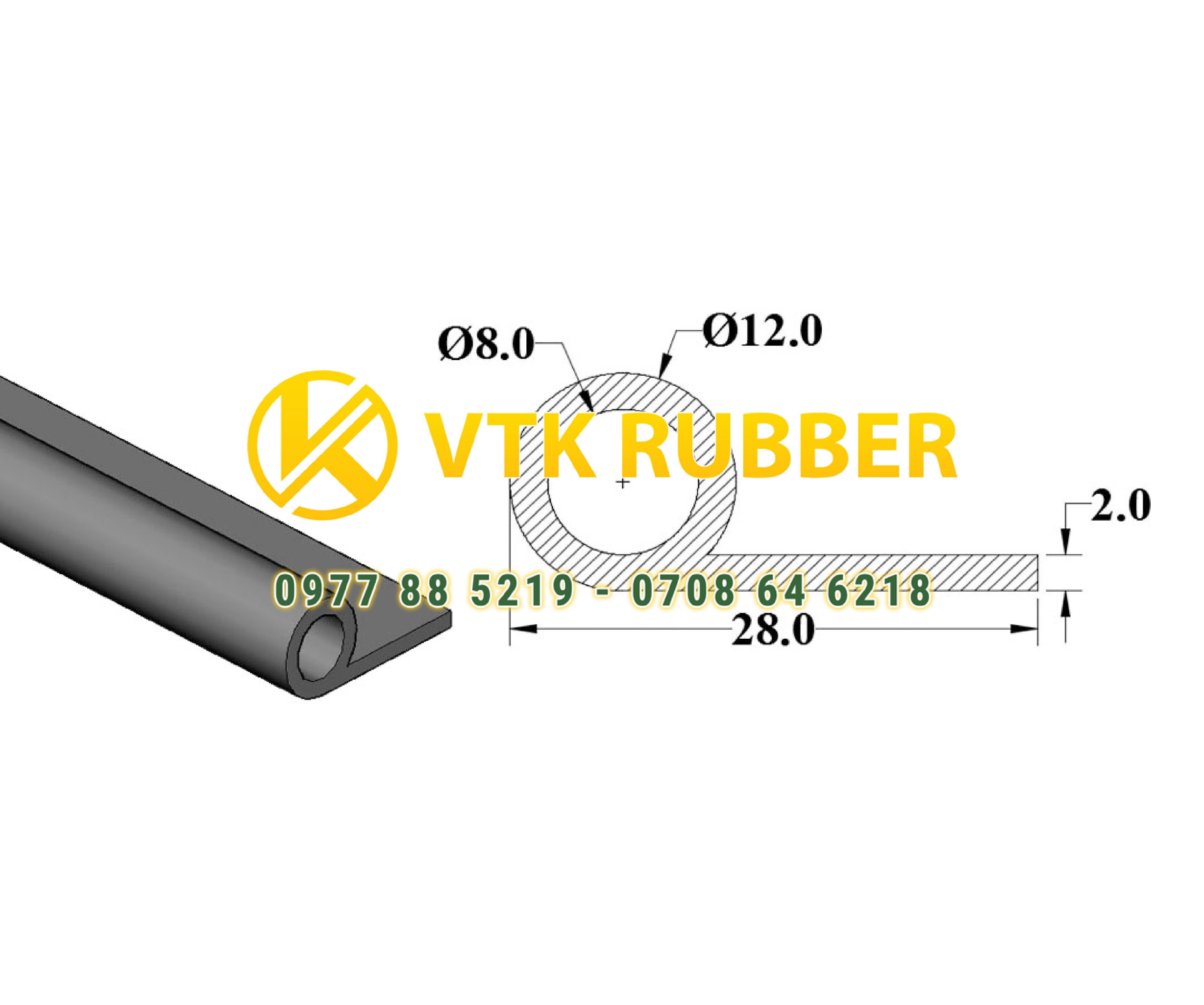 Cơ sở sản xuất gioăng chữ P cho thủy điện, thủy lợi ở Cần Thơ