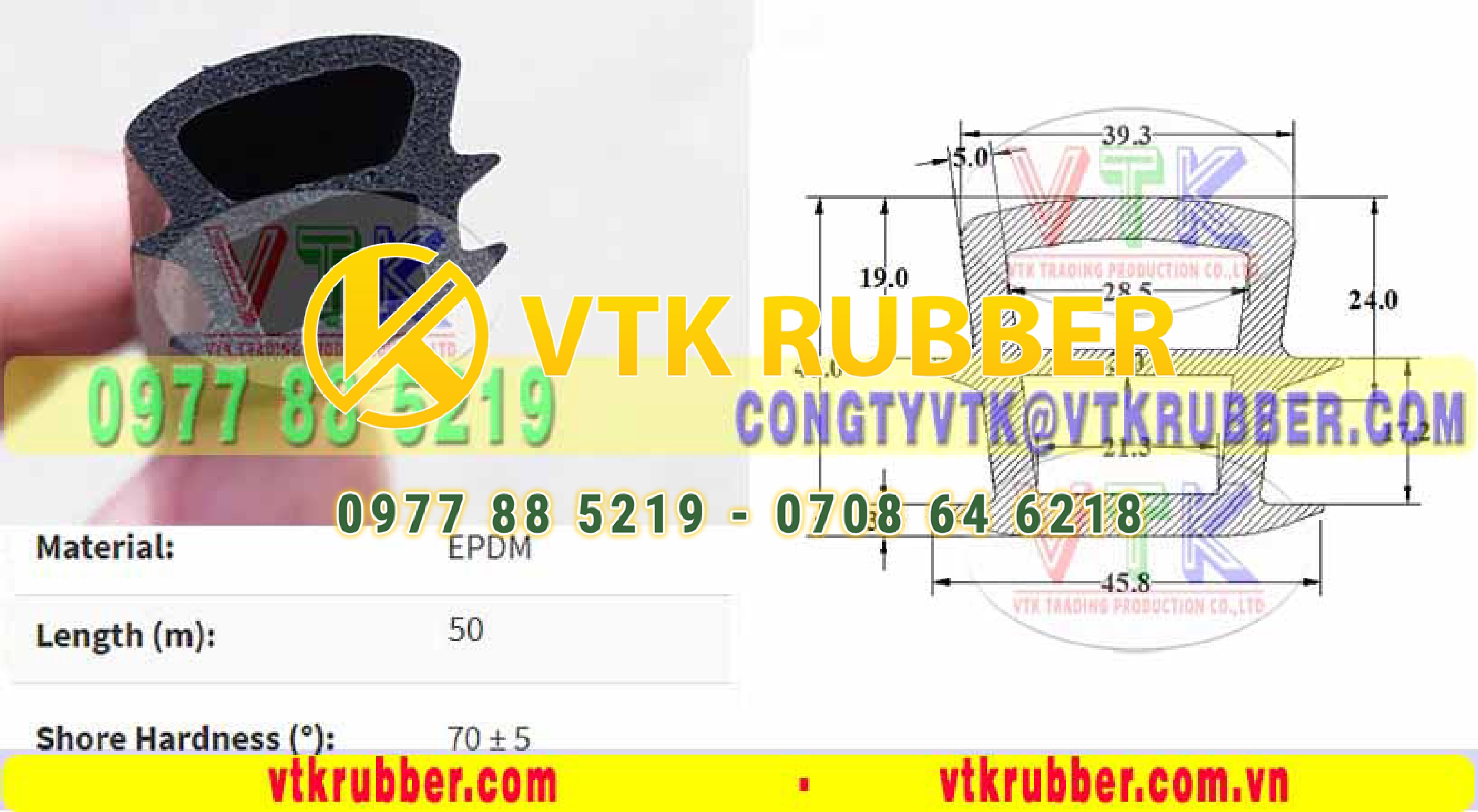 Gioăng ống cao su cửa xốp, cửa tủ điện