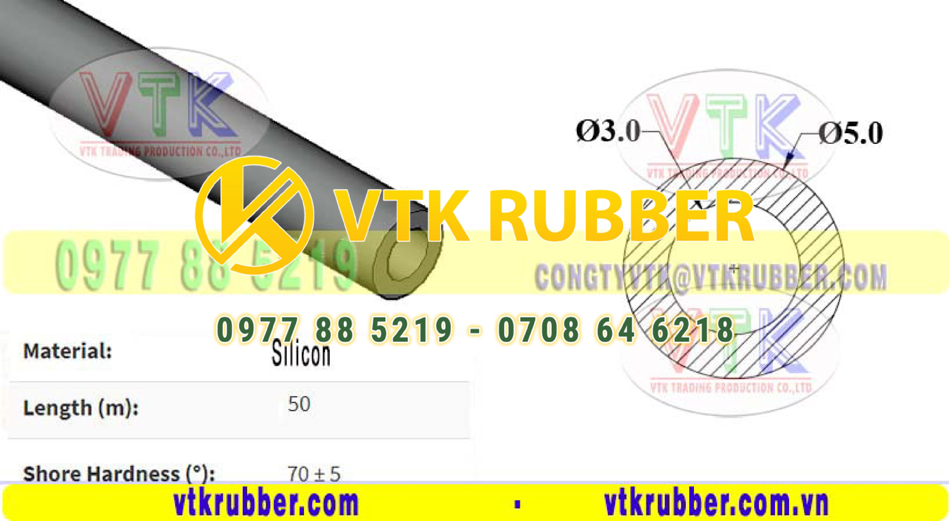 Nơi sản xuất ống silicon trắng phi 3x5 ở Hà Nam