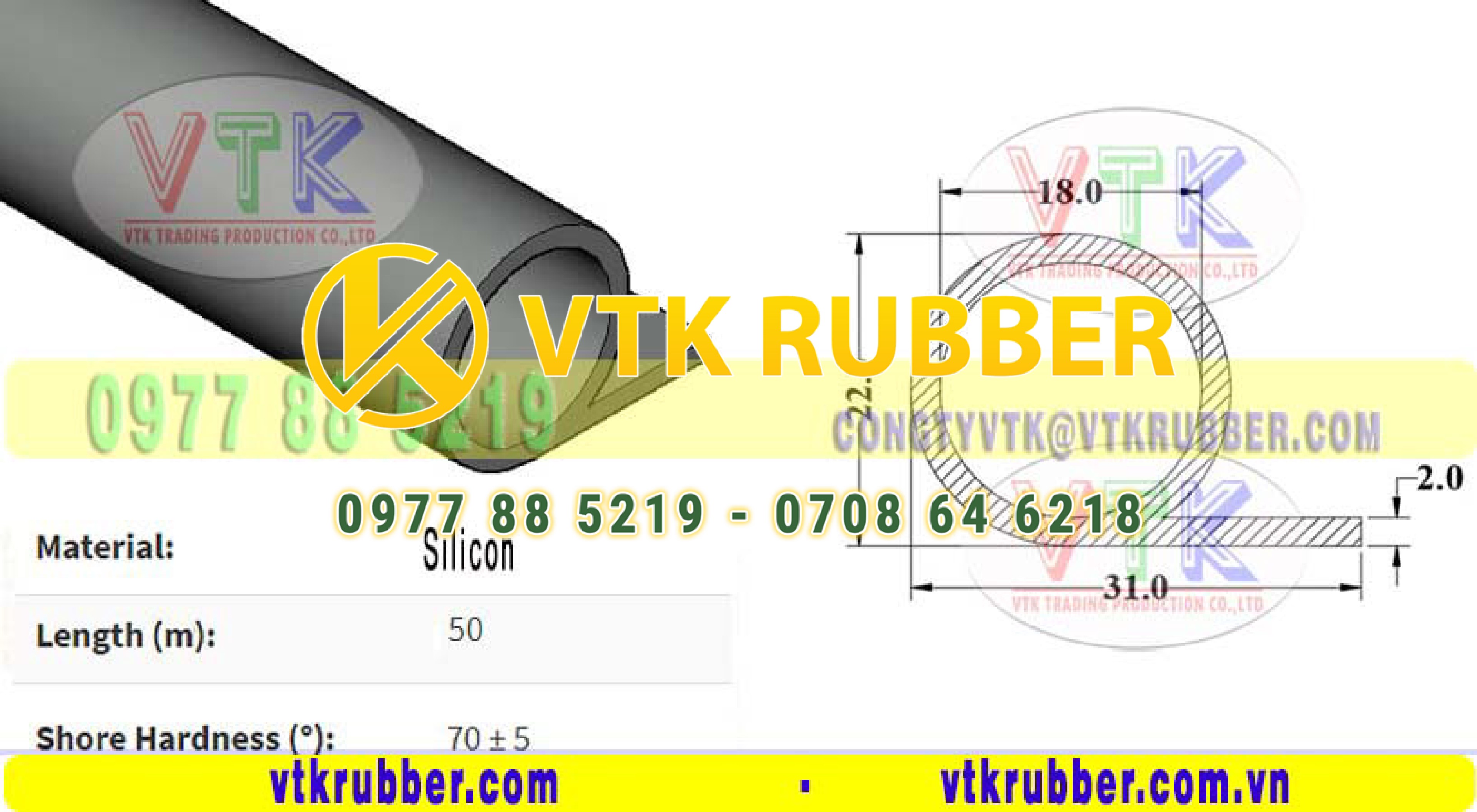 Công ty bán gioăng silicon chịu nhiệt chữ P Hà Tĩnh