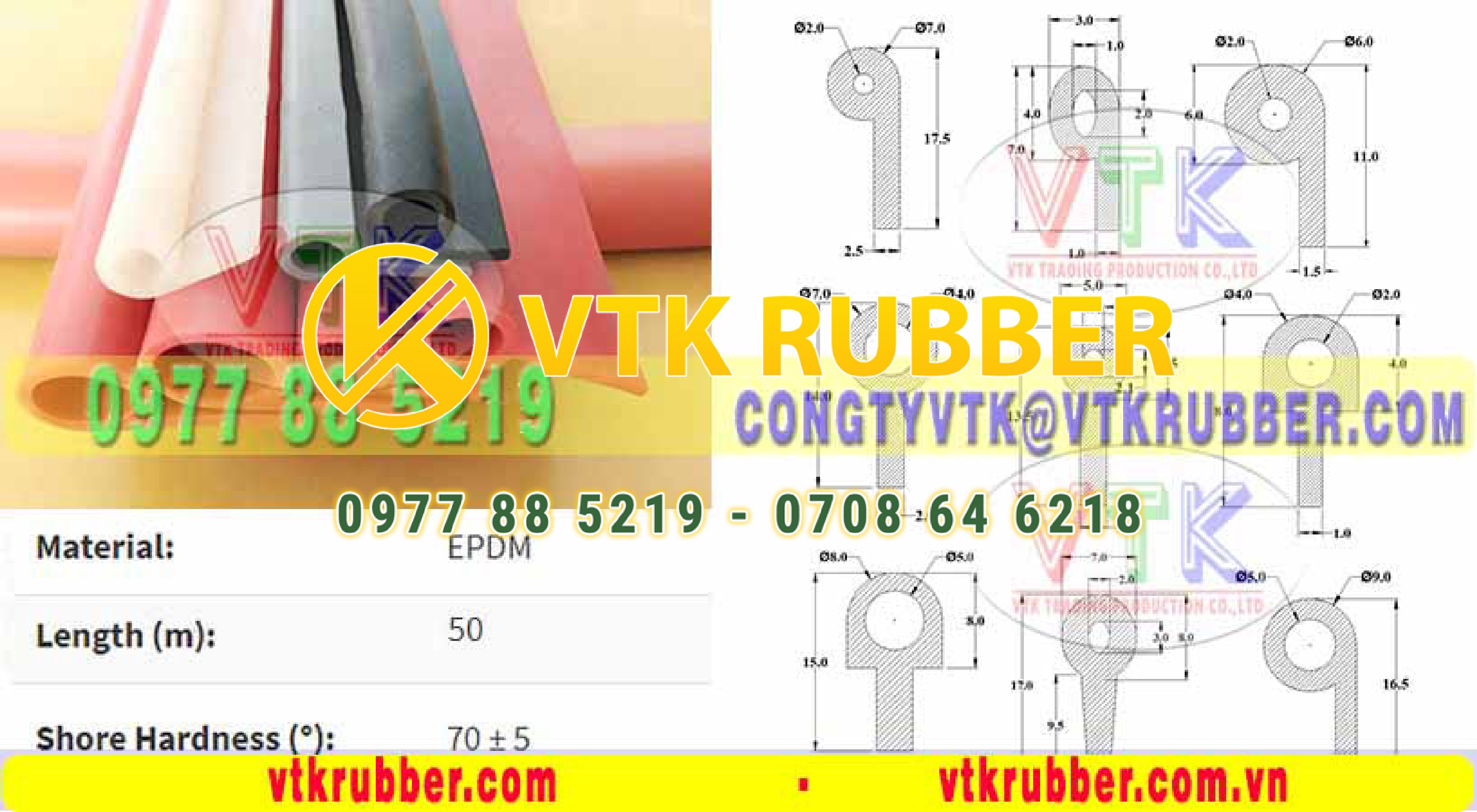 Gioăng cao su chữ P, củ tỏi – Gioăng thủy điện chống thấm, chịu nhiệt tốt