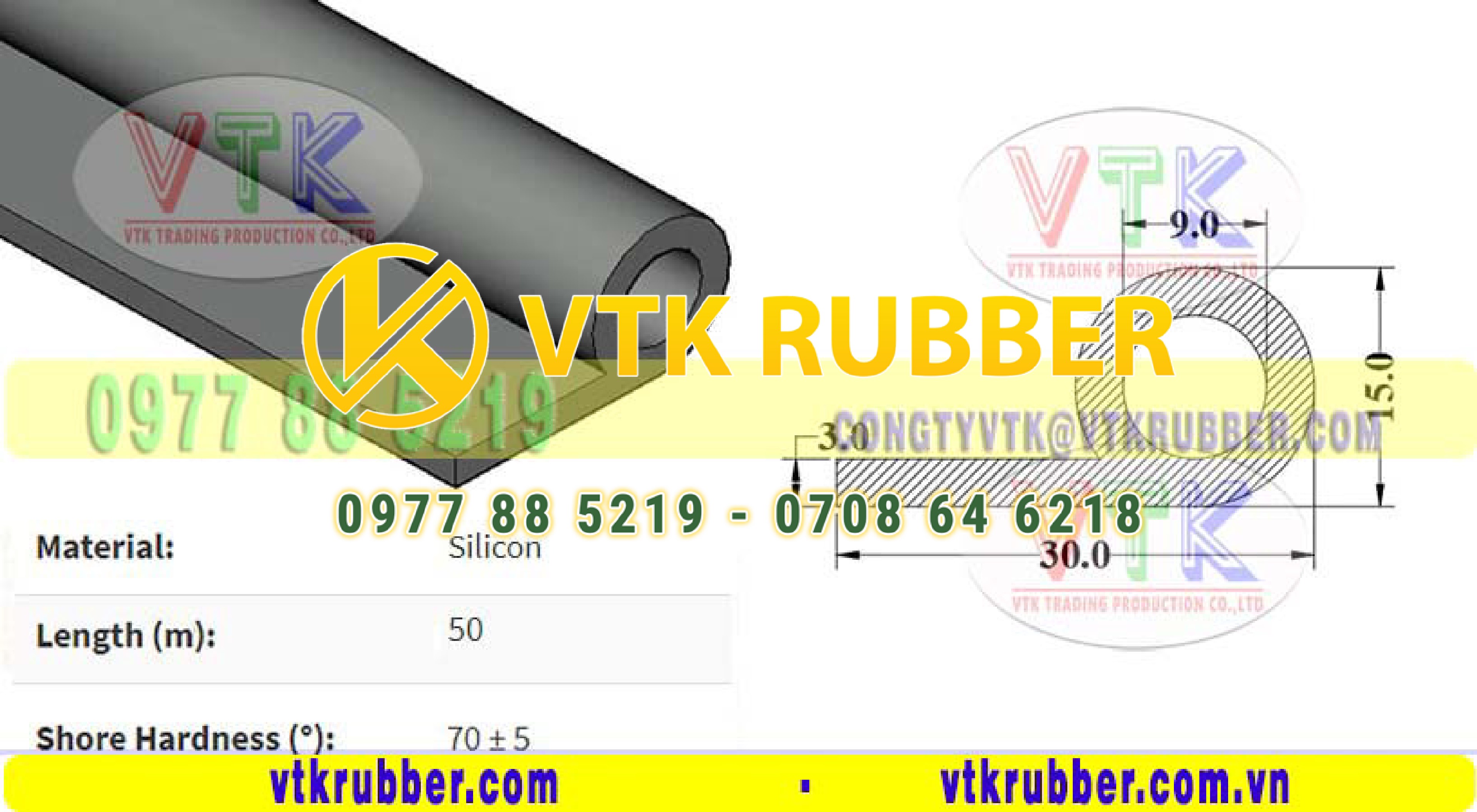 Địa chỉ bán gioăng silicon trắng chữ P ở Bình Định