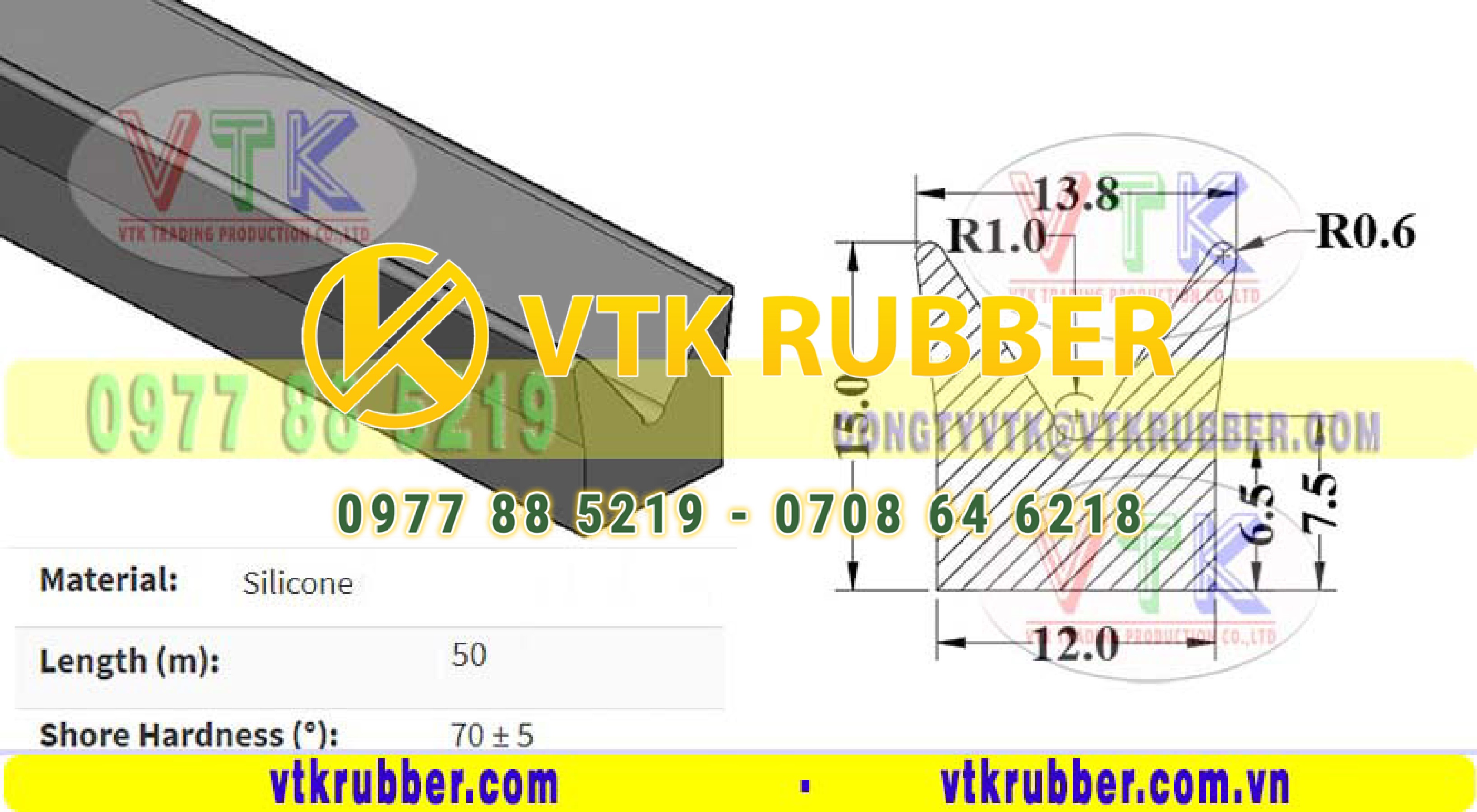 Nơi bán gioăng chèn kính chữ U, chữ V silicon Hồ Chí Minh