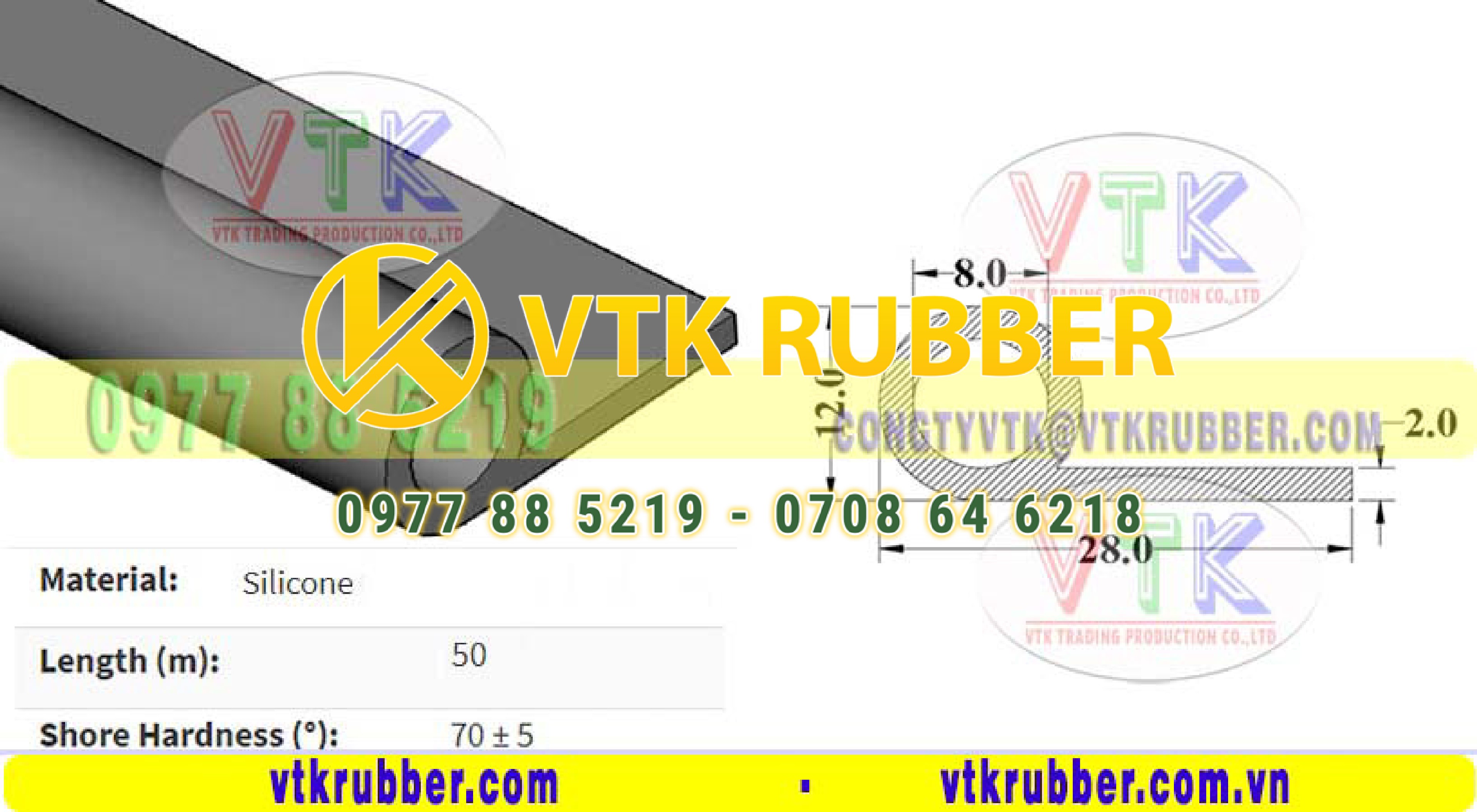 Địa điểm gioăng silicon trắng chữ P ở Bến Tre