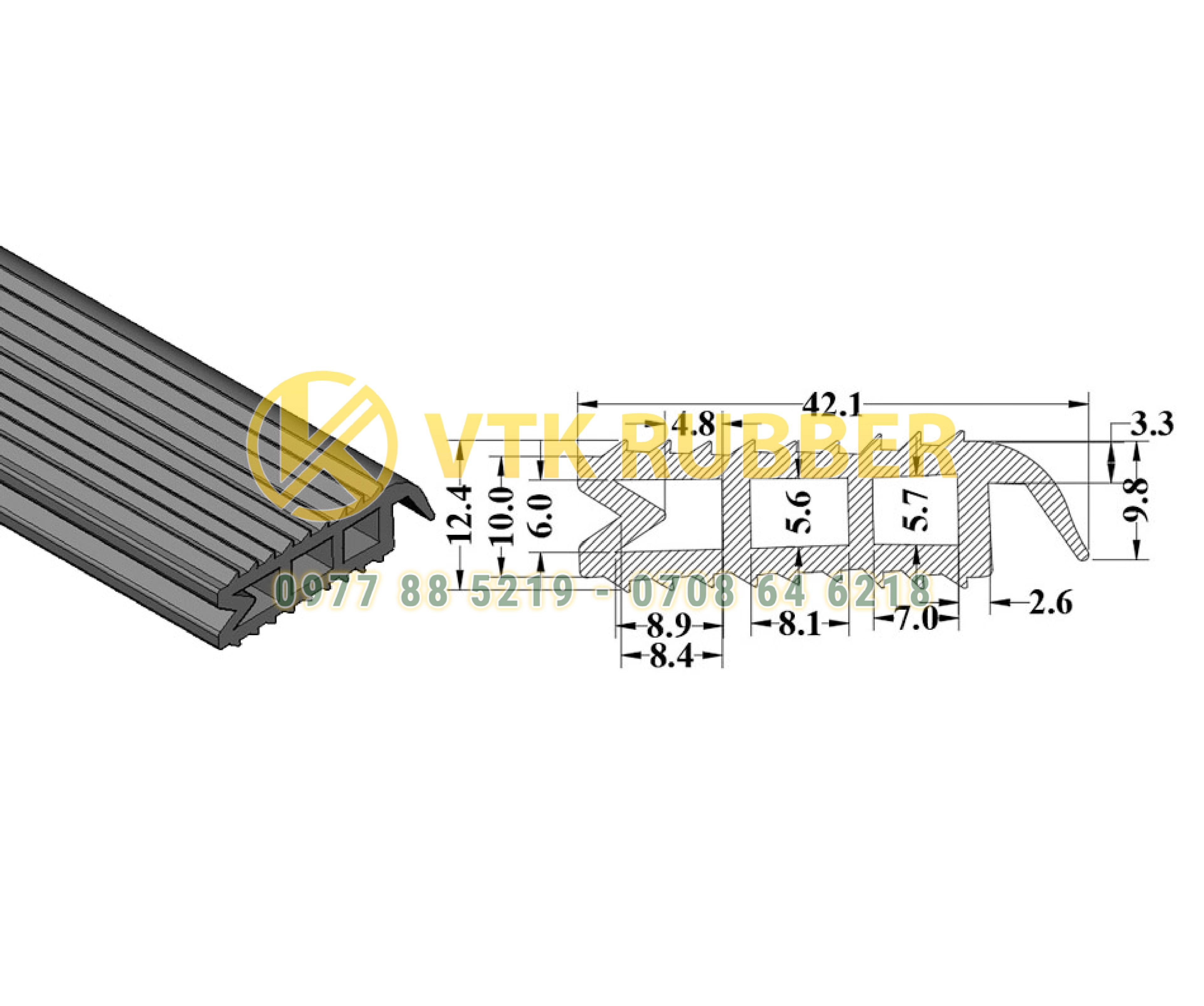 Đệm cao su chữ Z chống va chạm ở Vĩnh Long