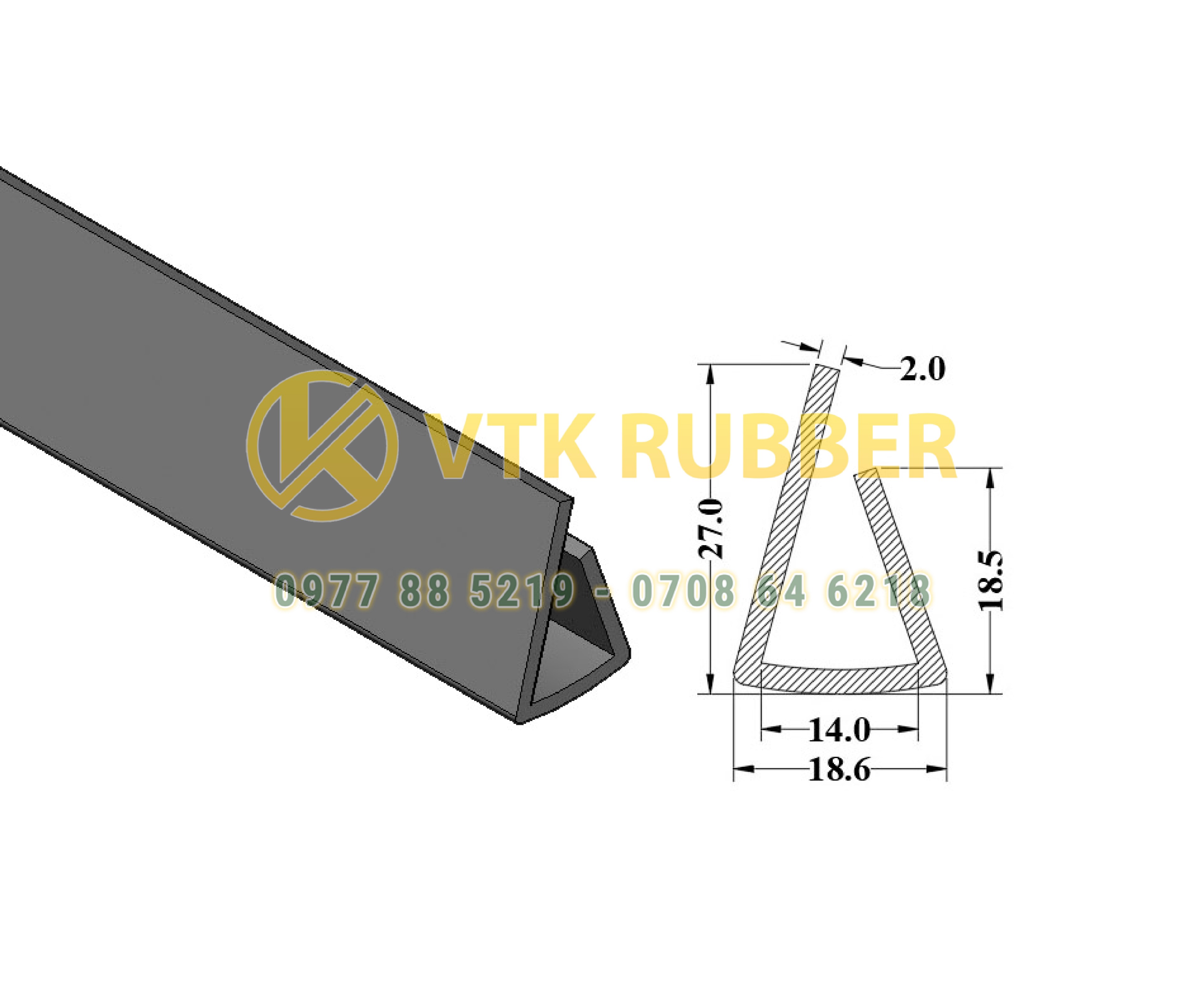 Gioăng cao su nẹp kính xây dựng ở Vĩnh Long