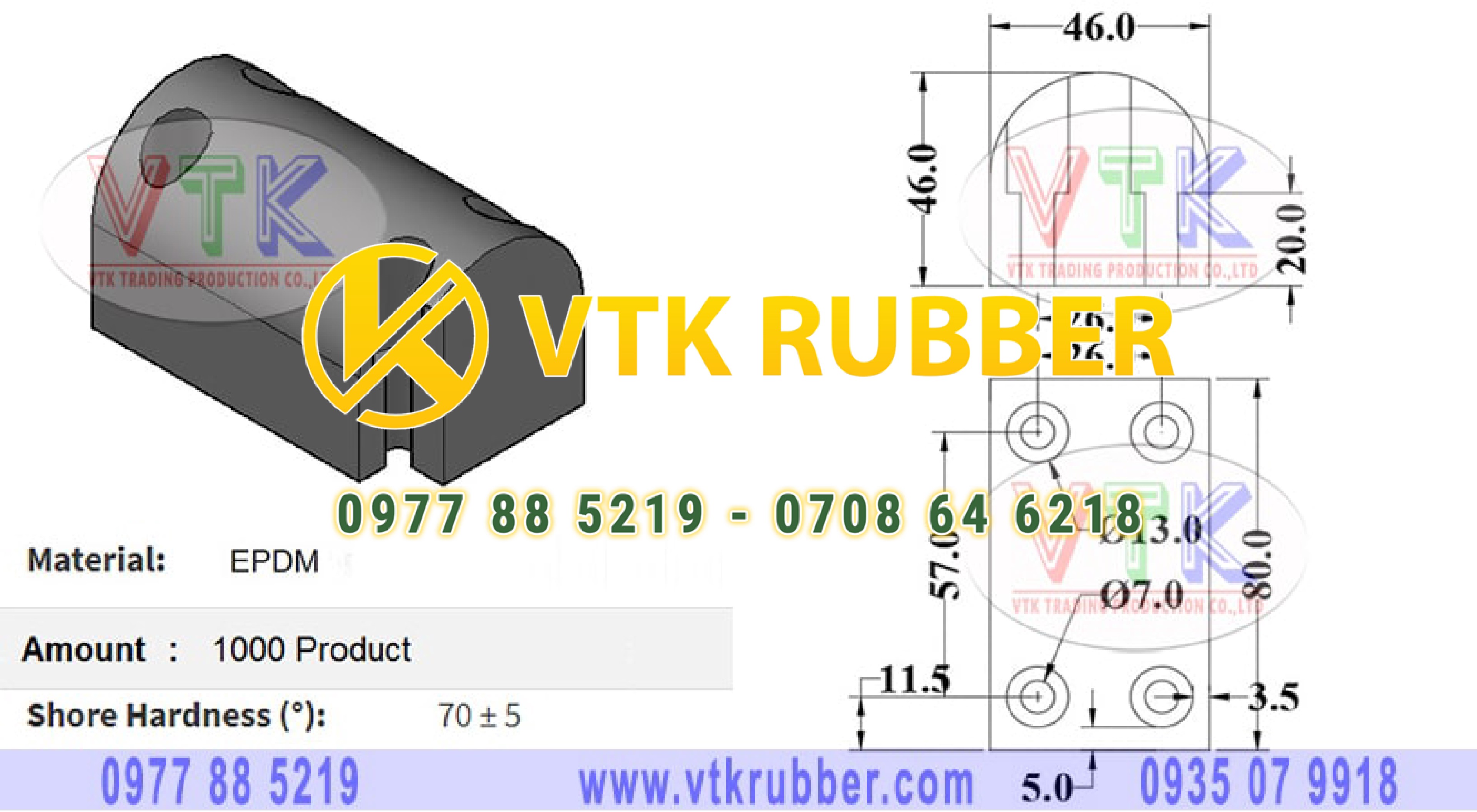 Đệm cao su chống va đập