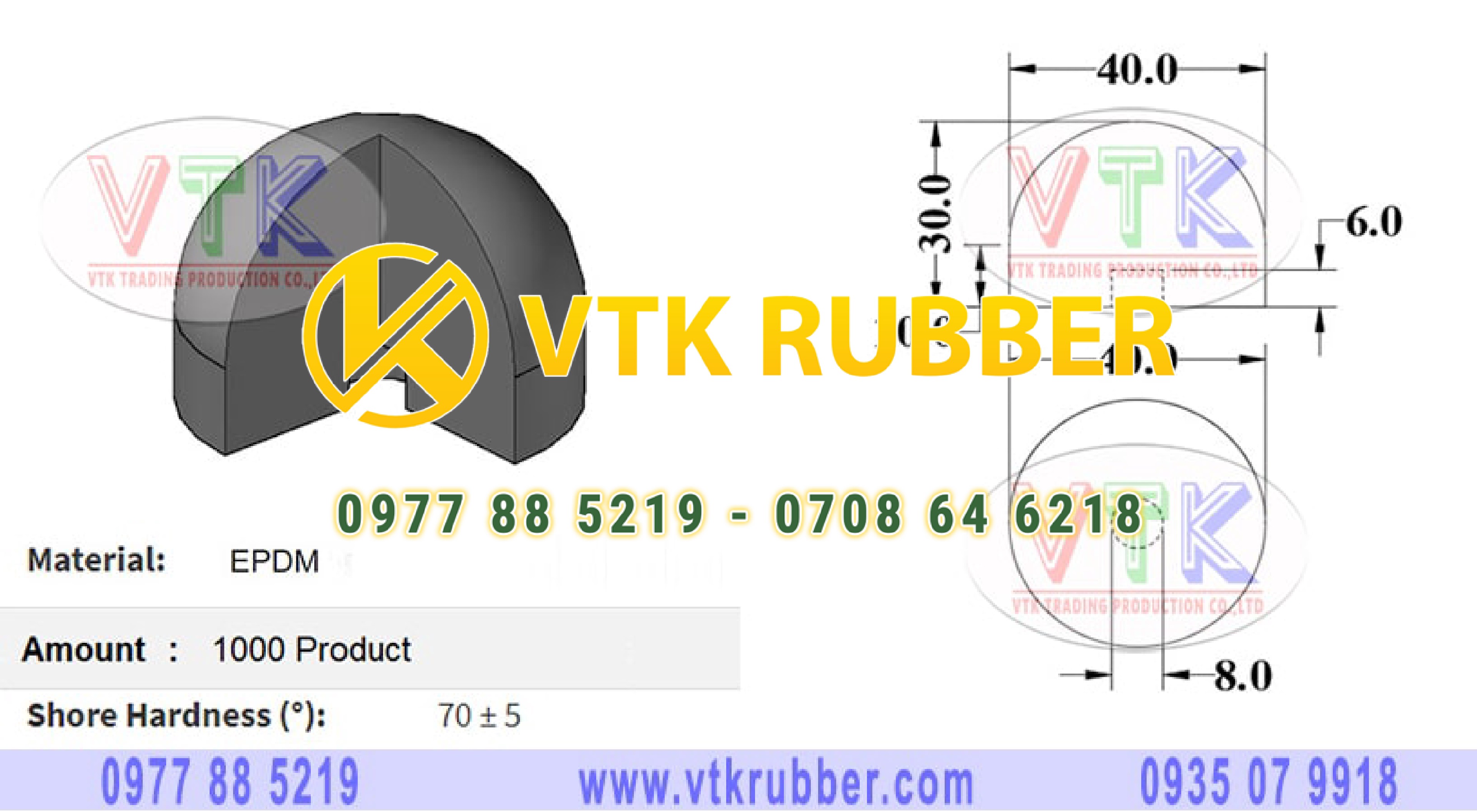 Cao su chân máy chống rung