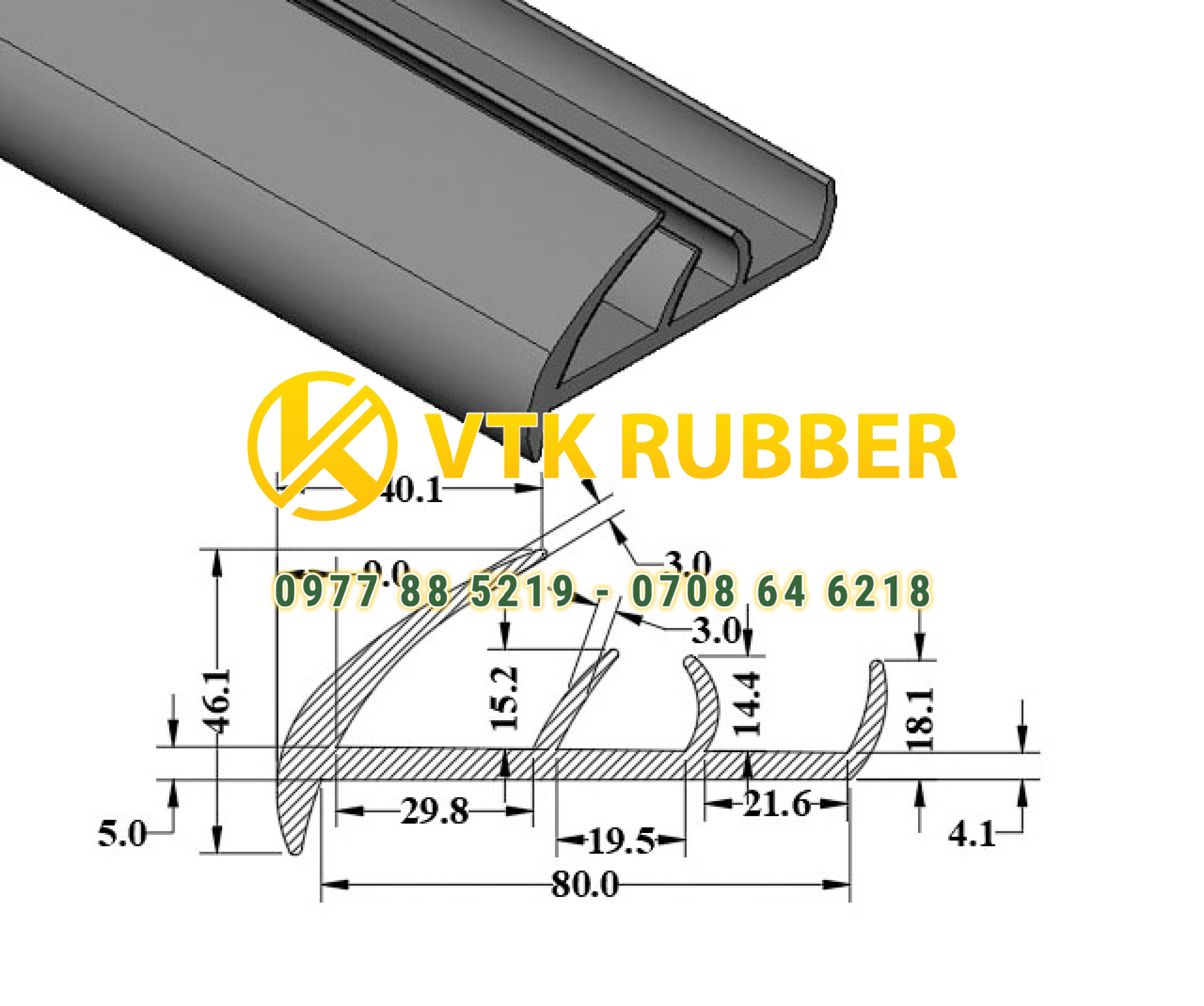 Cơ sở bán gioăng cao su cửa thùng xe container ở An Giang