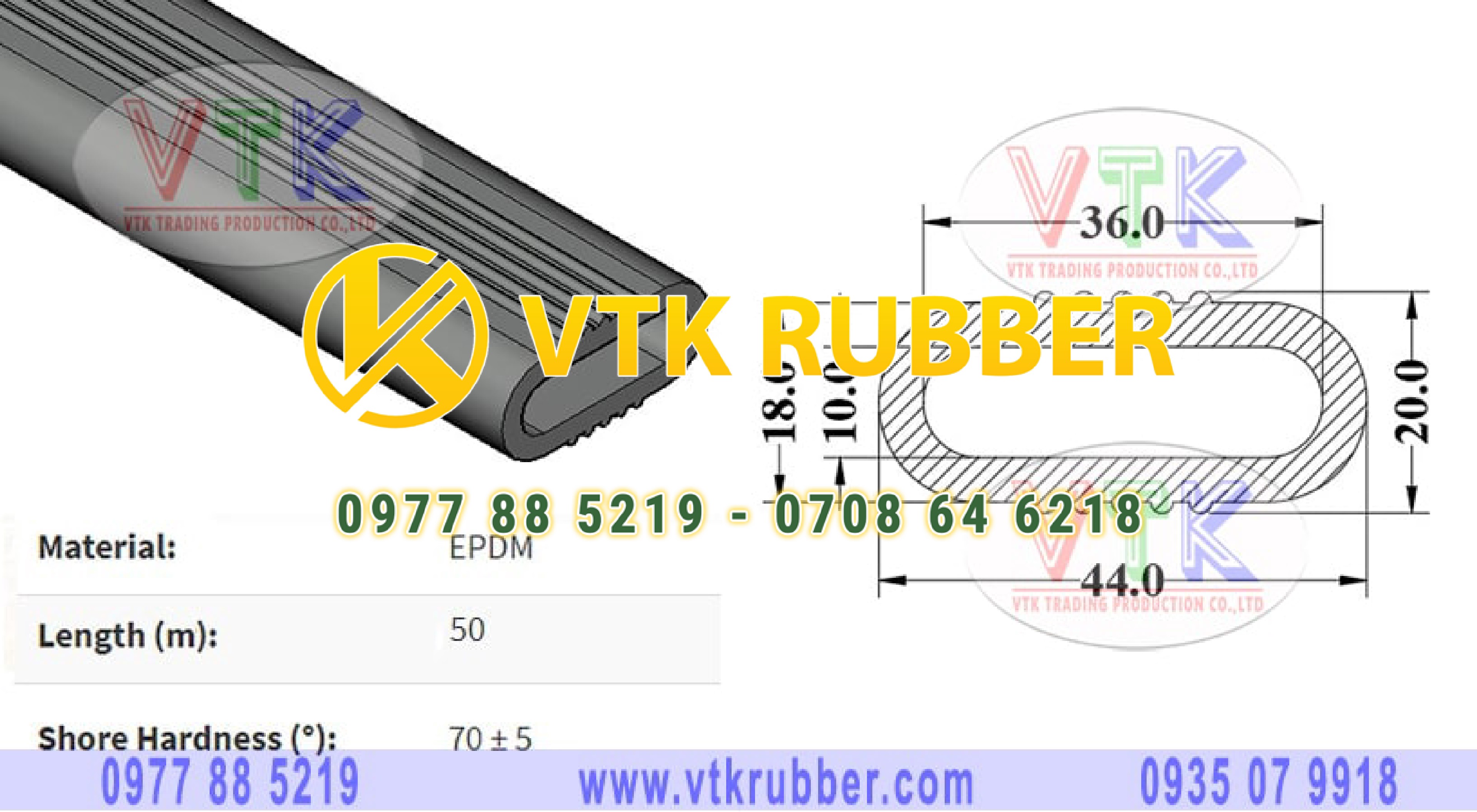 Xưởng sản xuất ron cao su chữ D ở Quảng Bình