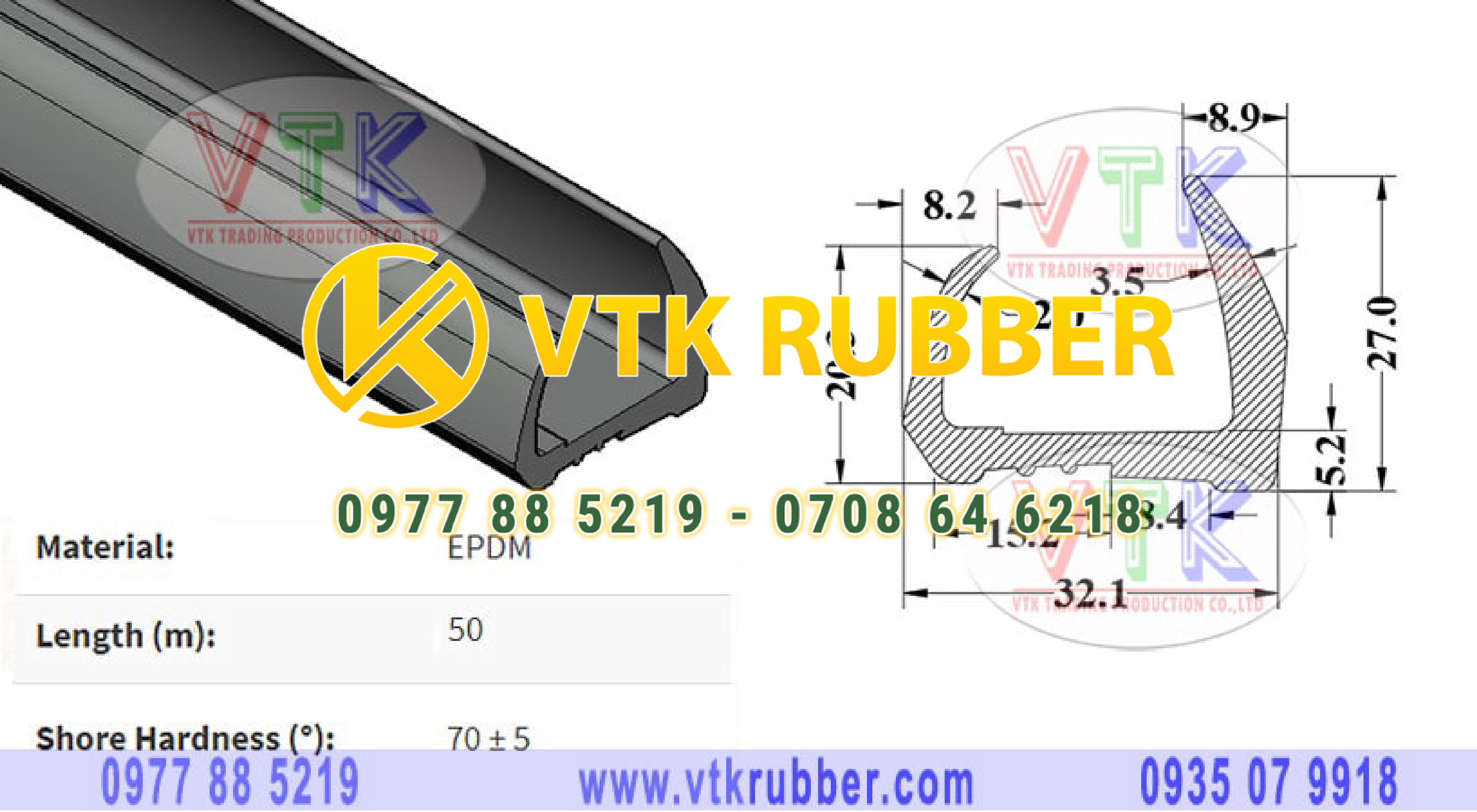 Bán gioăng cao su cửa thùng xe đông lạnh ở Khánh Hoà