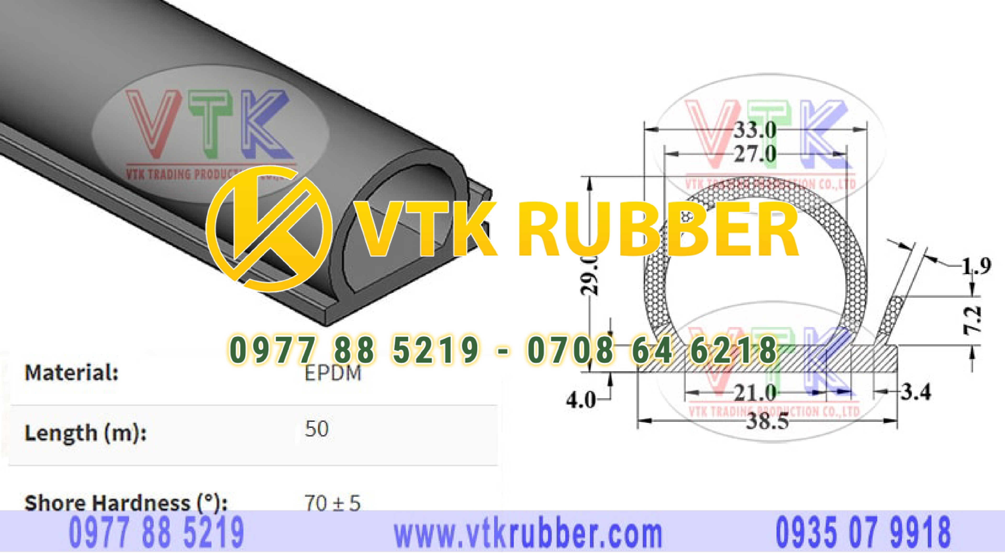 Mua gioăng cao su chữ D ở Ninh Thuận