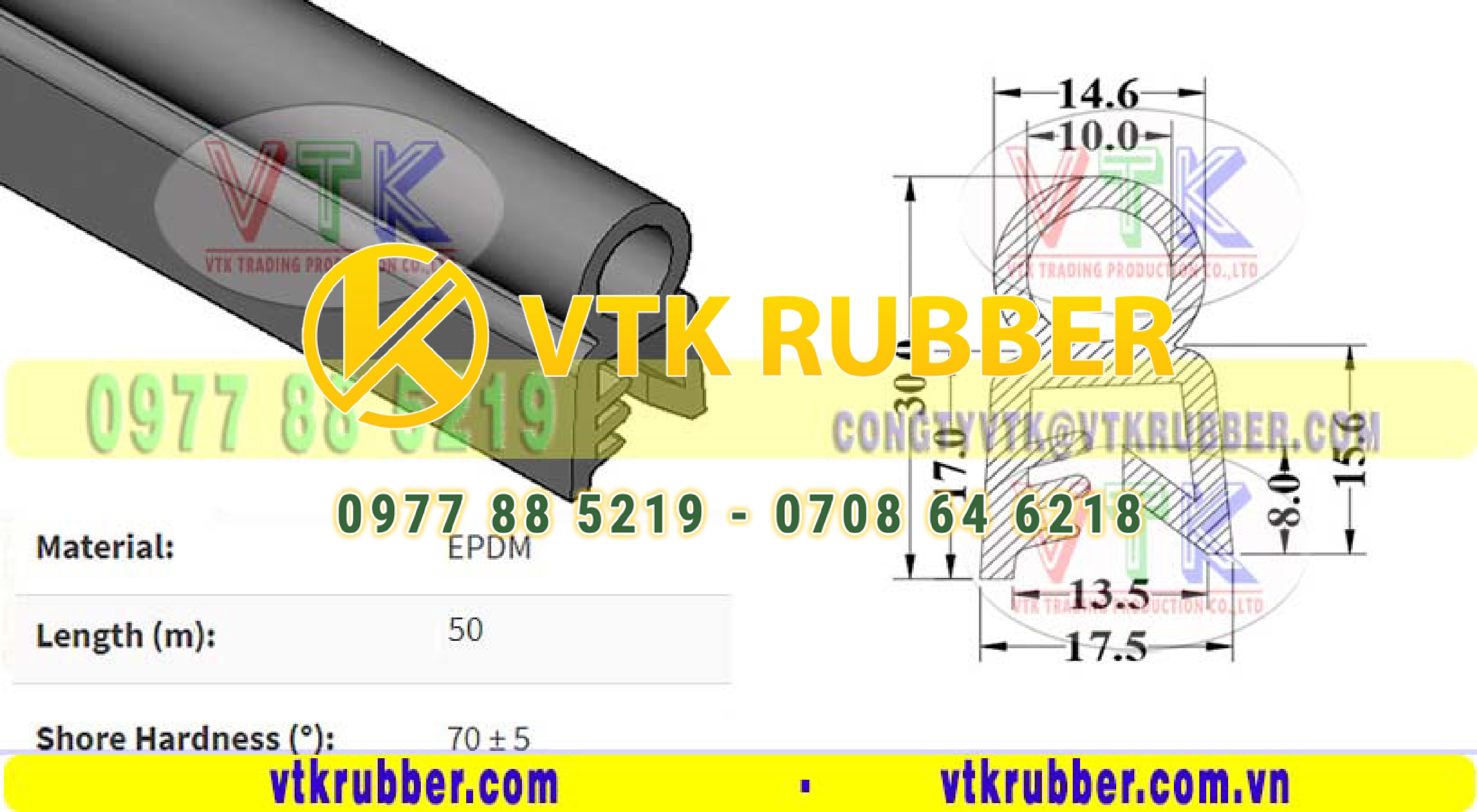 Địa chỉ bán gioăng cao su chữ U ở Bình Phước