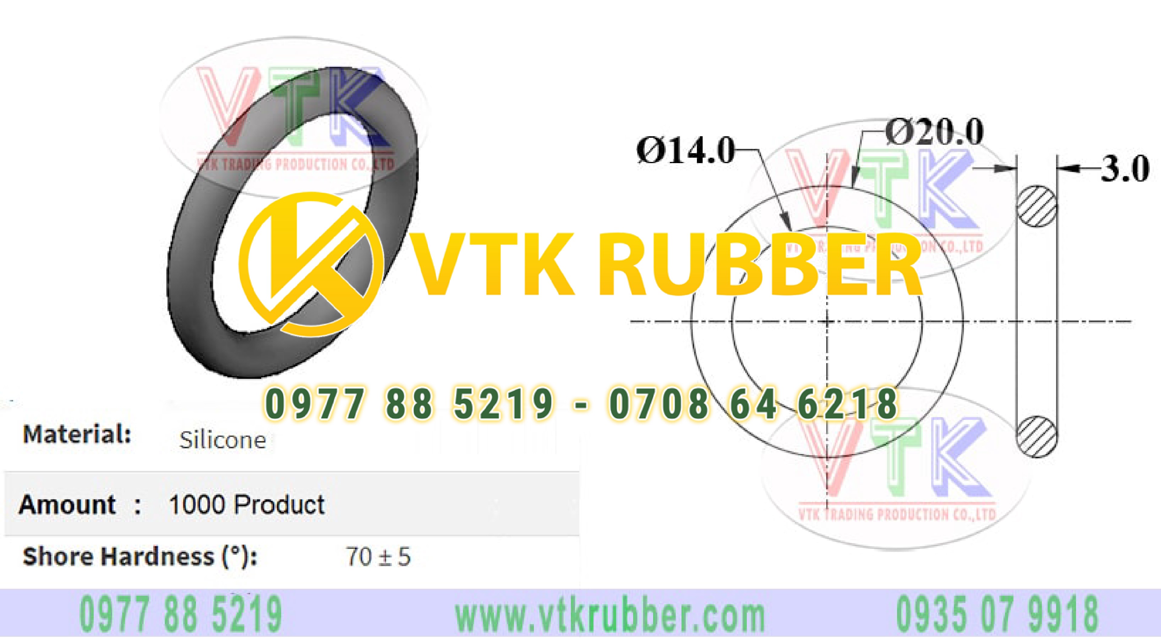 Oring silicon màu đỏ chịu nhiệt