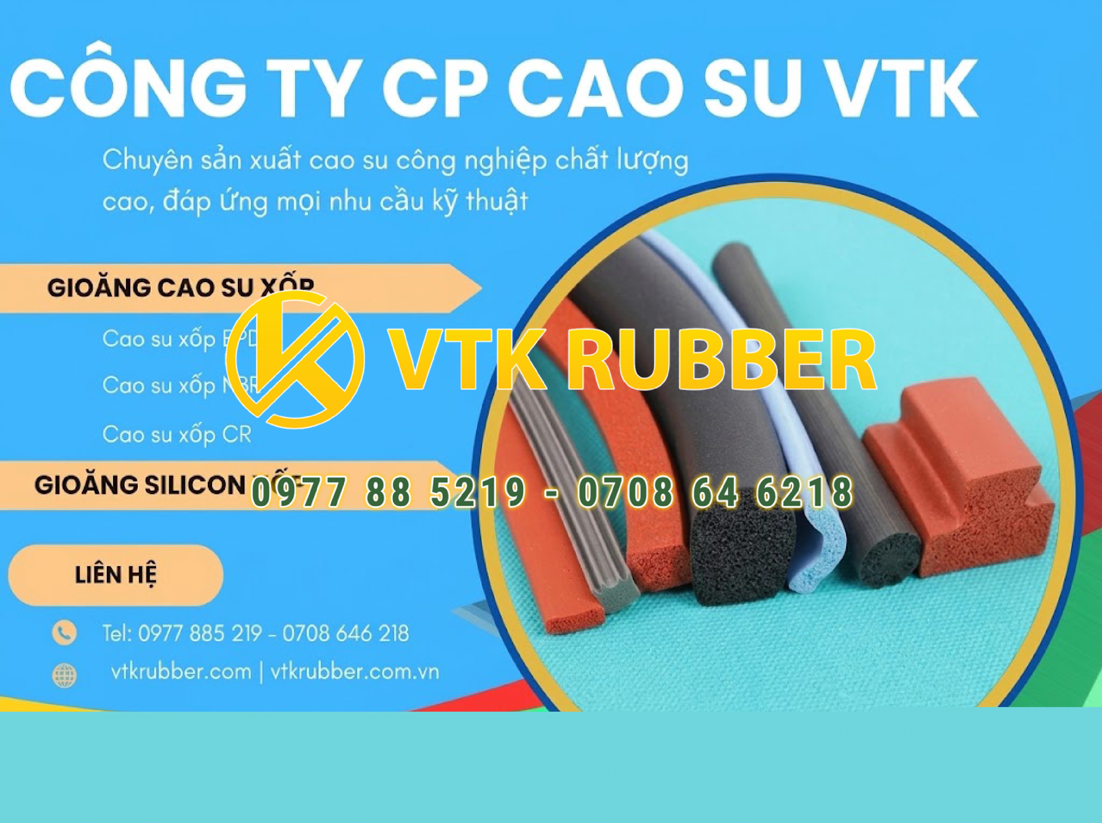 Kỹ thuật gia công gioăng cao su và xốp đàn hồi theo tiêu chuẩn chính xác