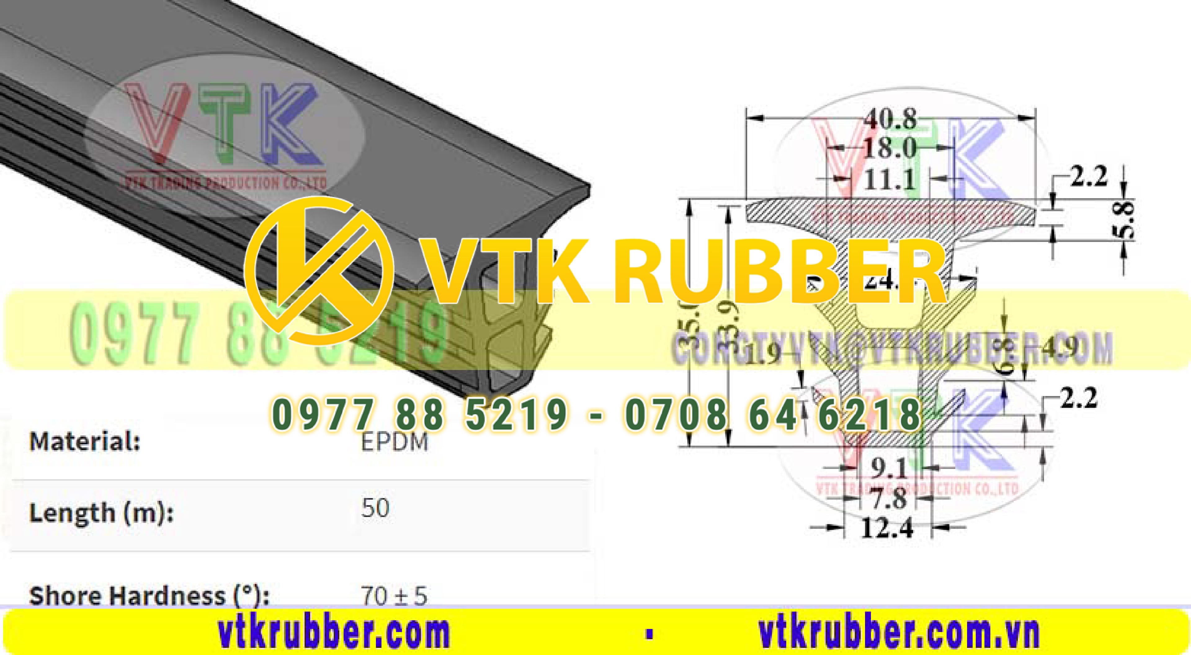 Nơi bán gioăng cao su chịu nhiệt chữ T ở Hồ Chí Minh