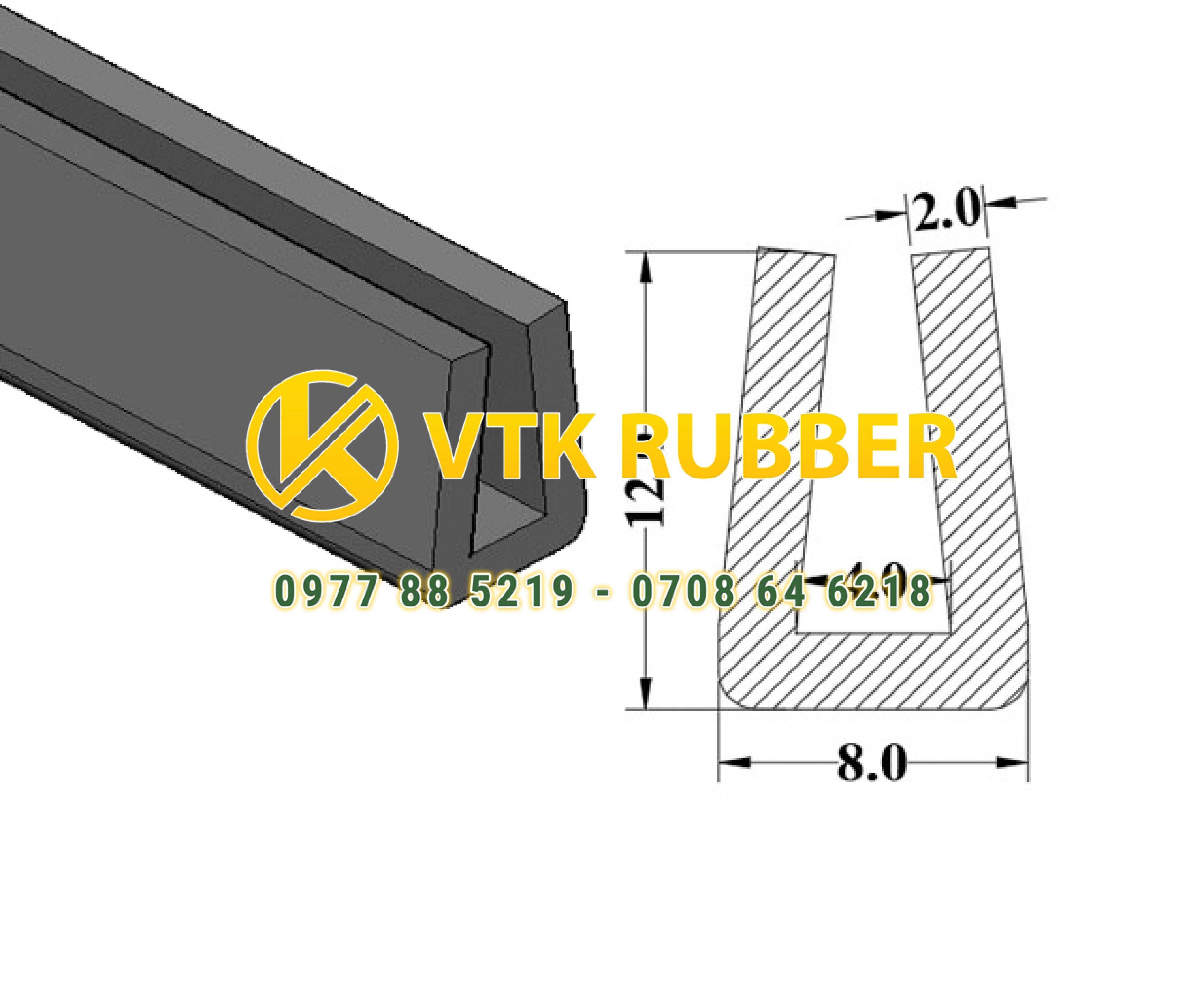 Báo giá gioăng cao su nẹp chữ U tại Lâm Đồng – Hàng chất lượng, giá tốt