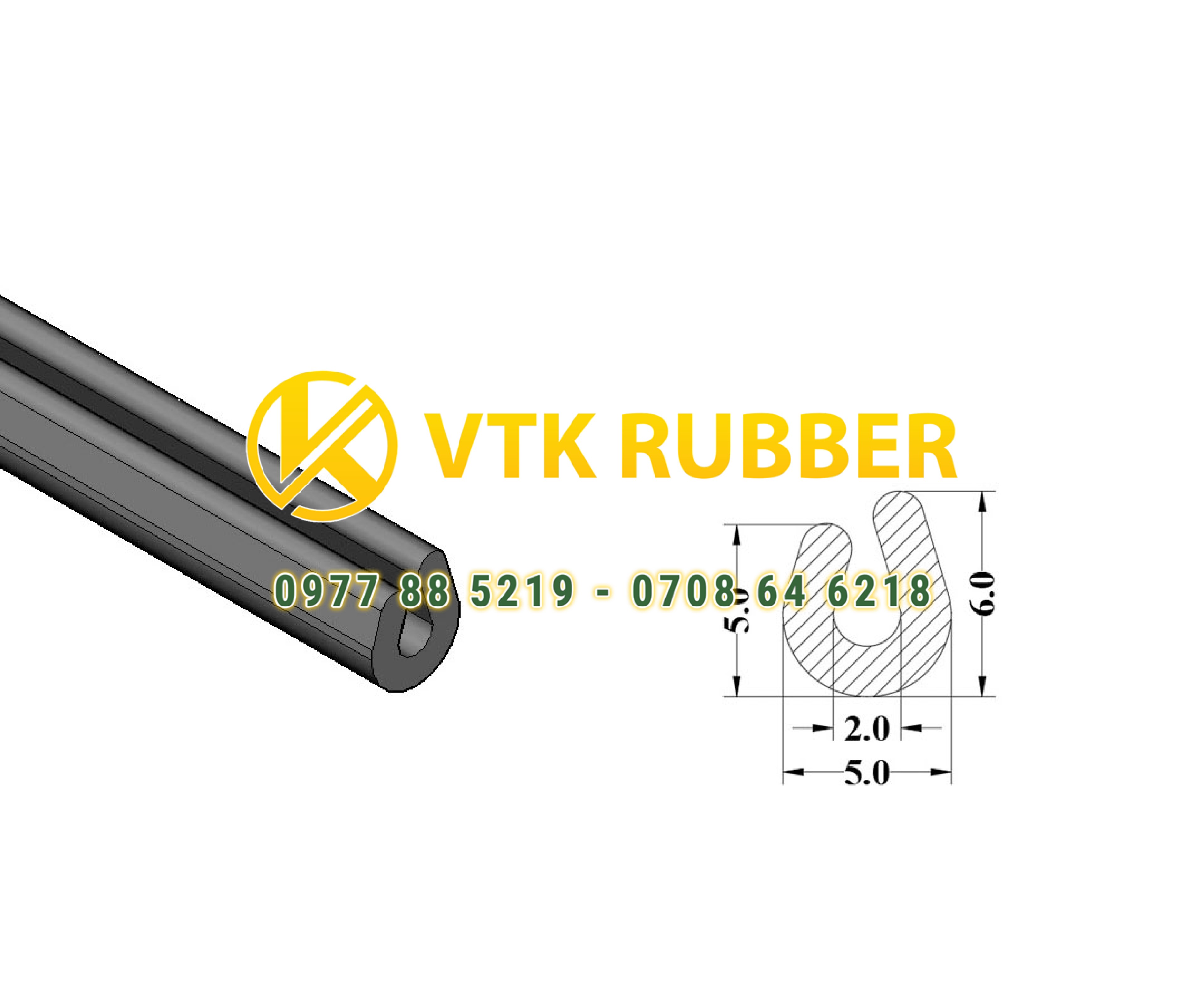 Gioăng silicon cao su chữ U nẹp cửa kính ở Tiền Giang