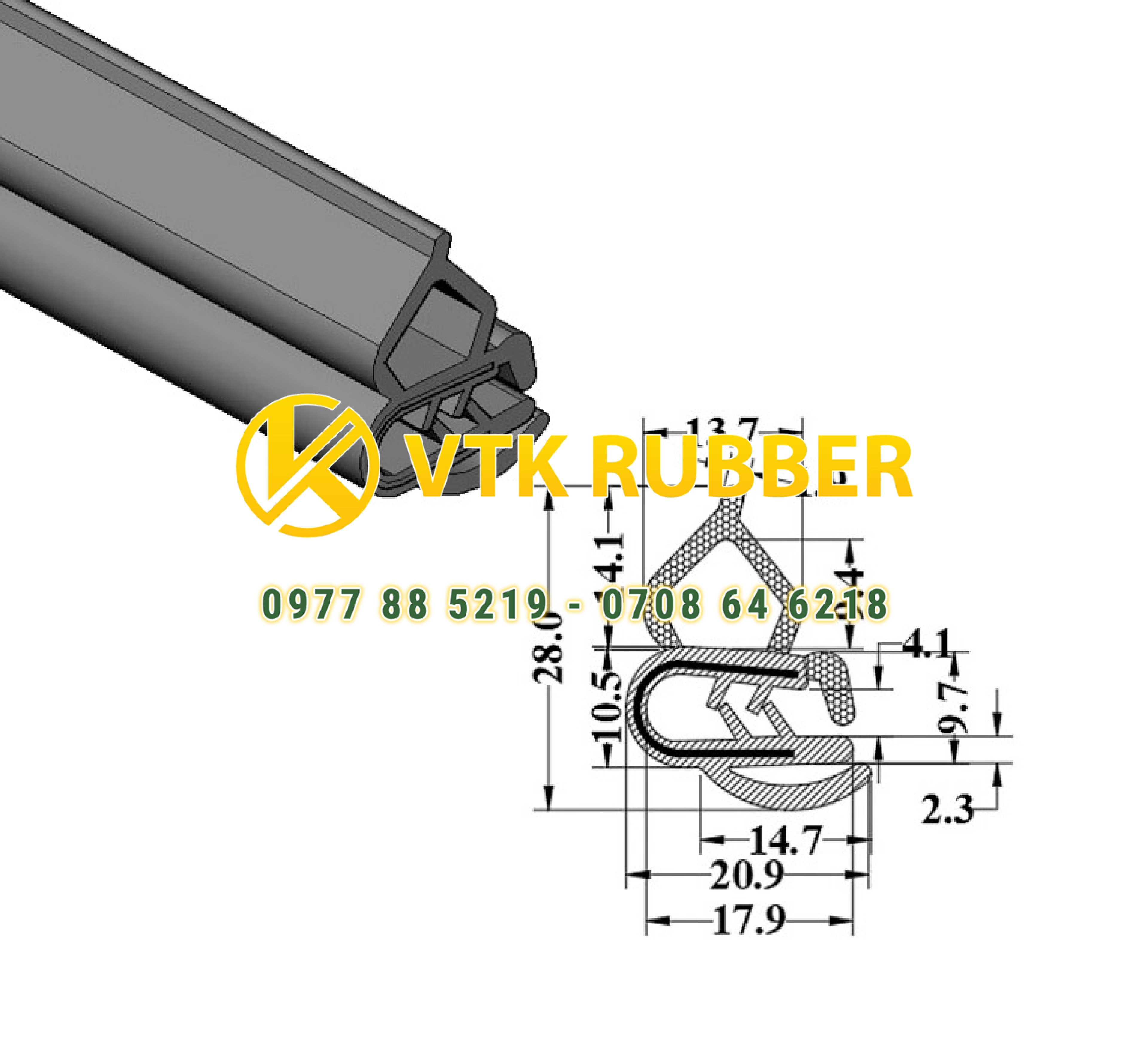Gioăng cao su xốp có lớp kẽm chịu lực ở Vĩnh Long