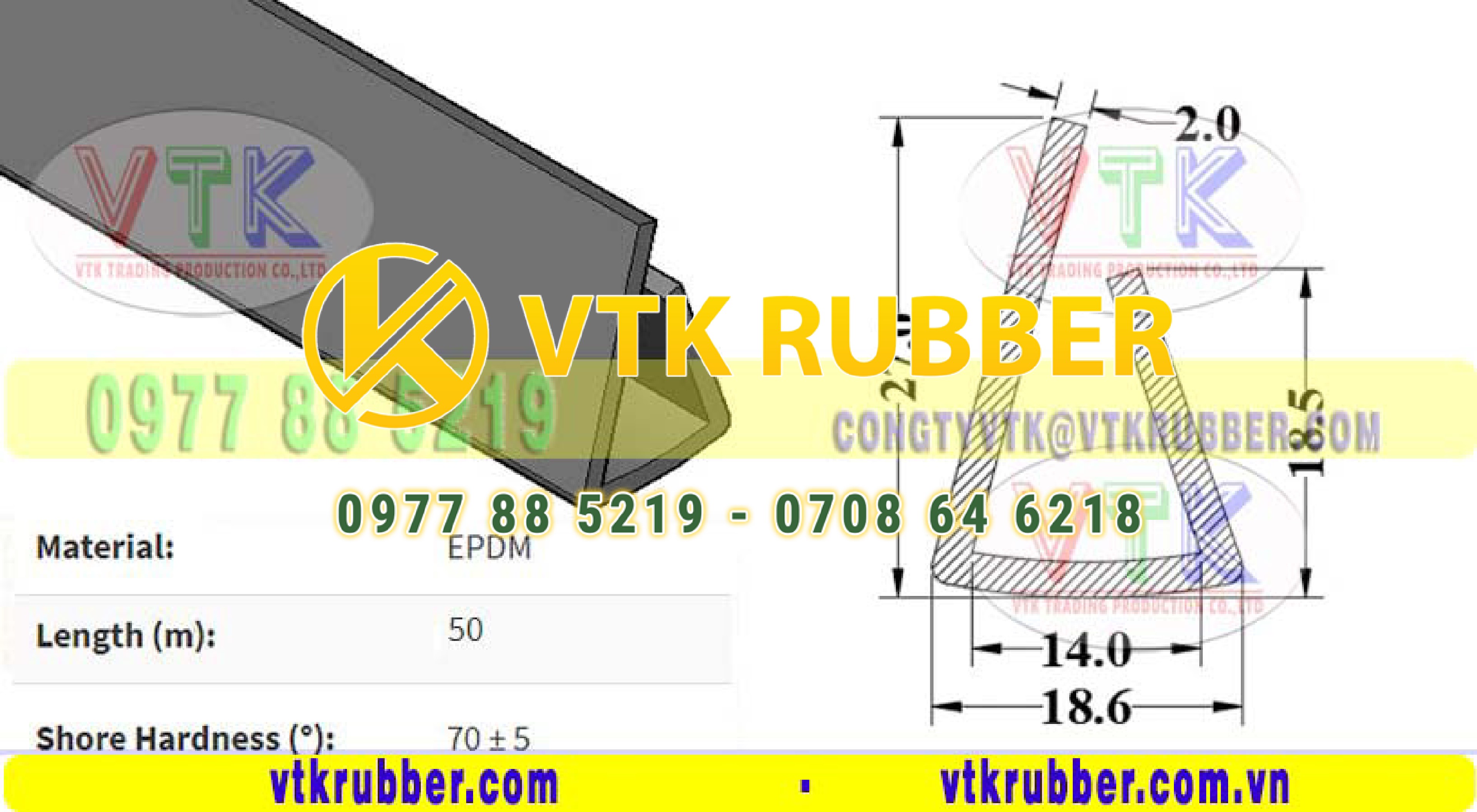 Gioăng cao su nẹp kính xây dựng ở Vĩnh Long