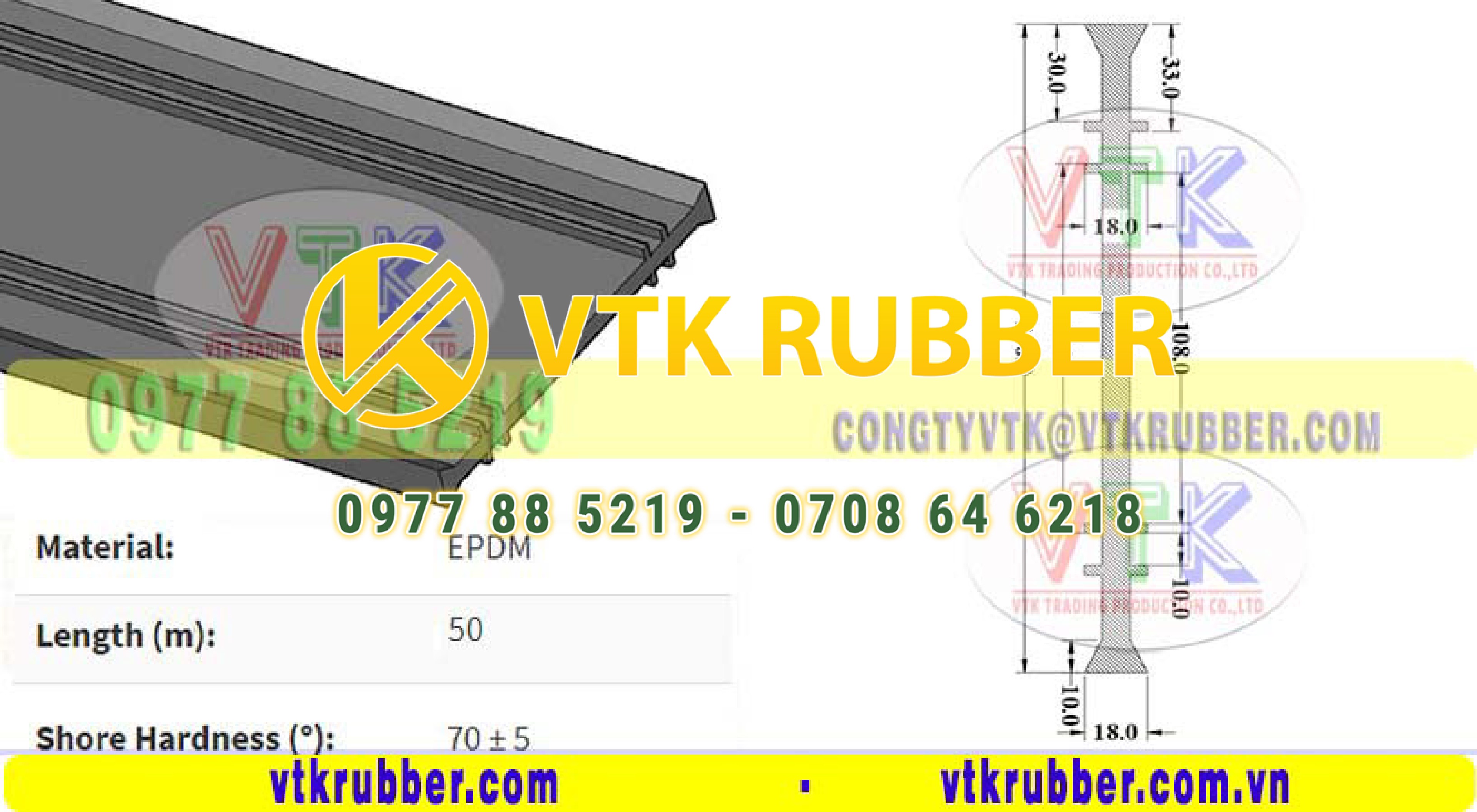 Gioăng cao su chặn nước chân cửa ở Bạc Liêu