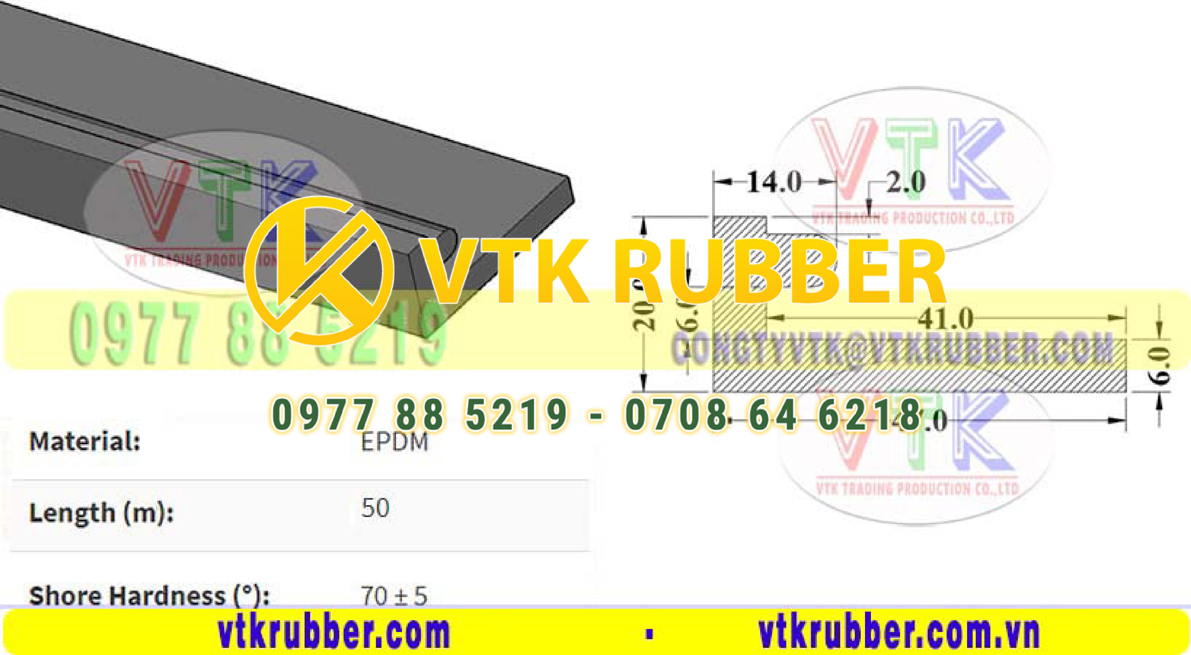 Gioăng đệm cao su chữ L ở Cần Thơ