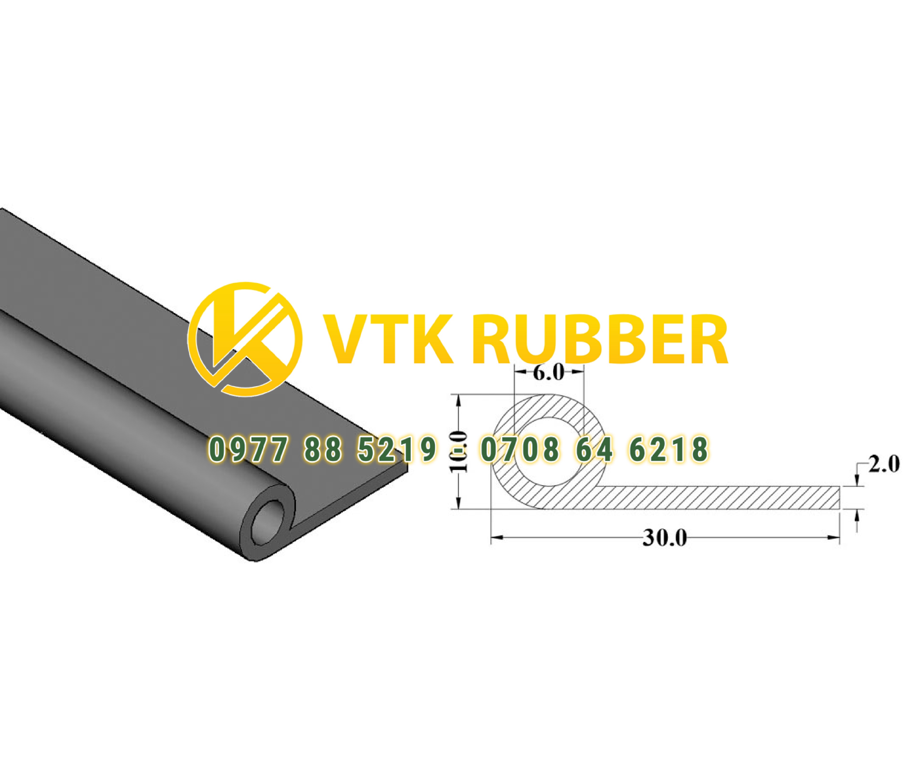 Công ty bán gioăng silicon P20, P30, P40 ở Kon Tum