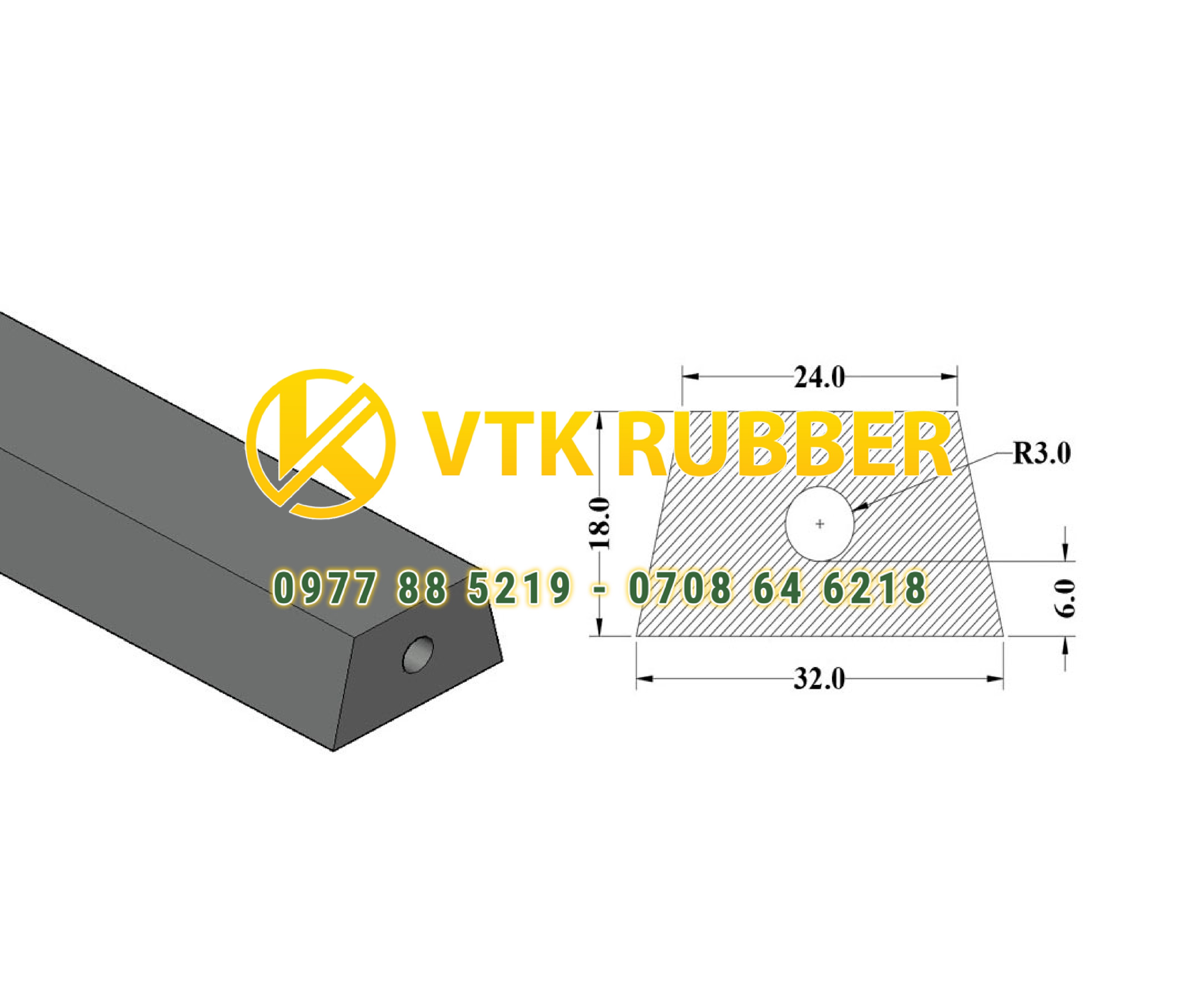 Mua gioăng silicon đặc màu trắng chữ D ở Khánh Hoà