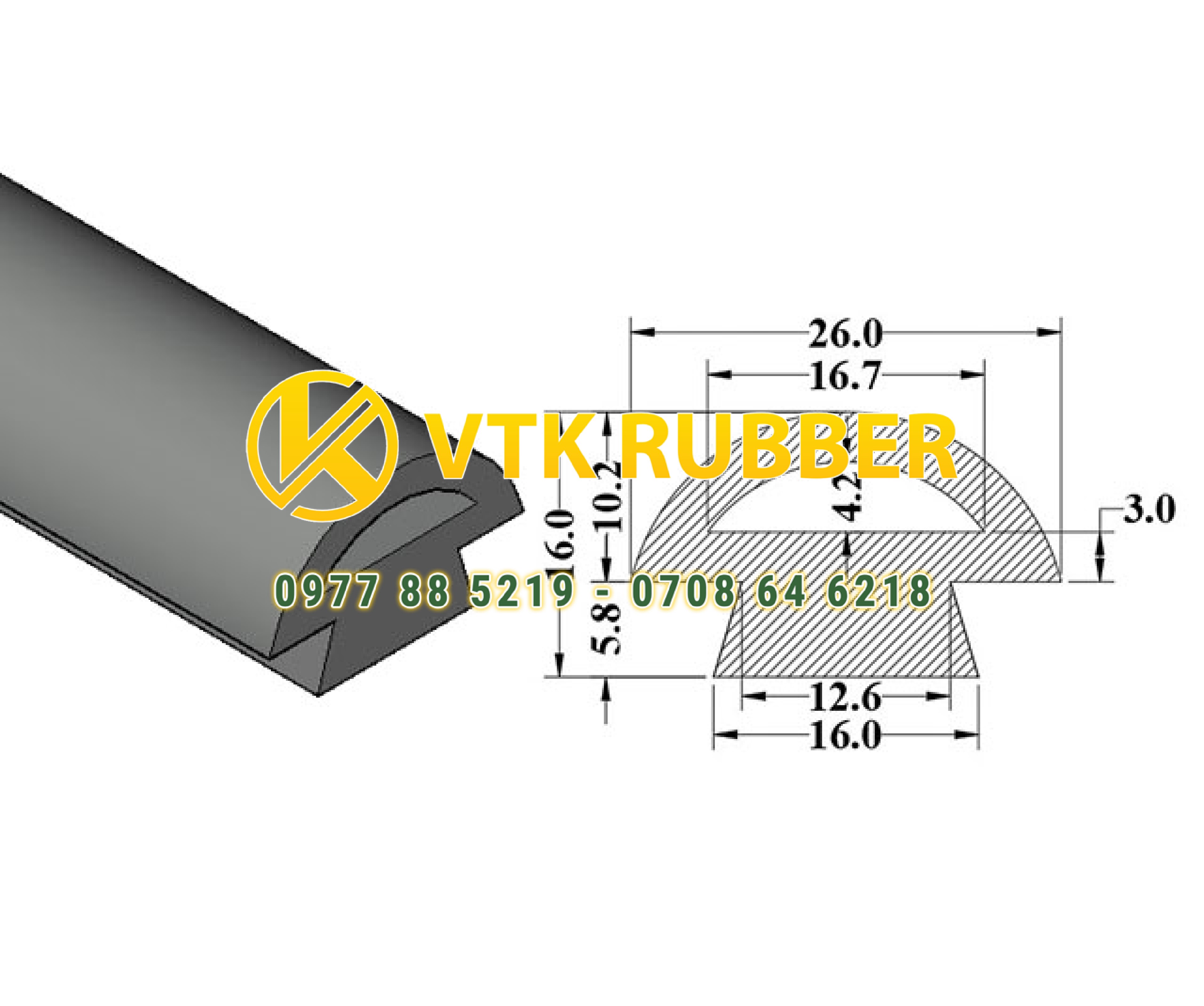 Mua gioăng silicon màu đỏ, trắng chữ D ở Bình Định