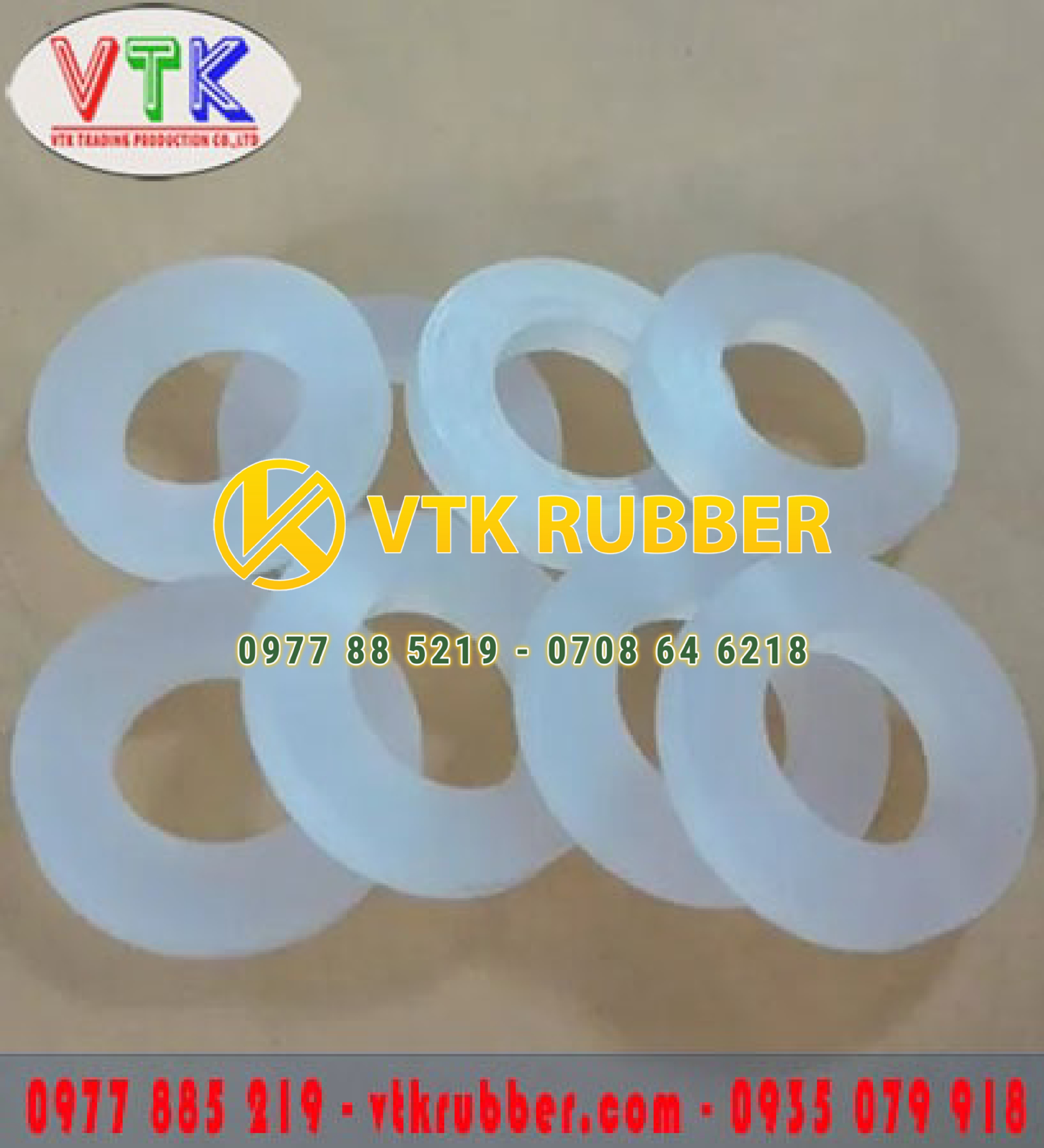 Vòng đệm silicon trắng 20x30 ở Bình Phước