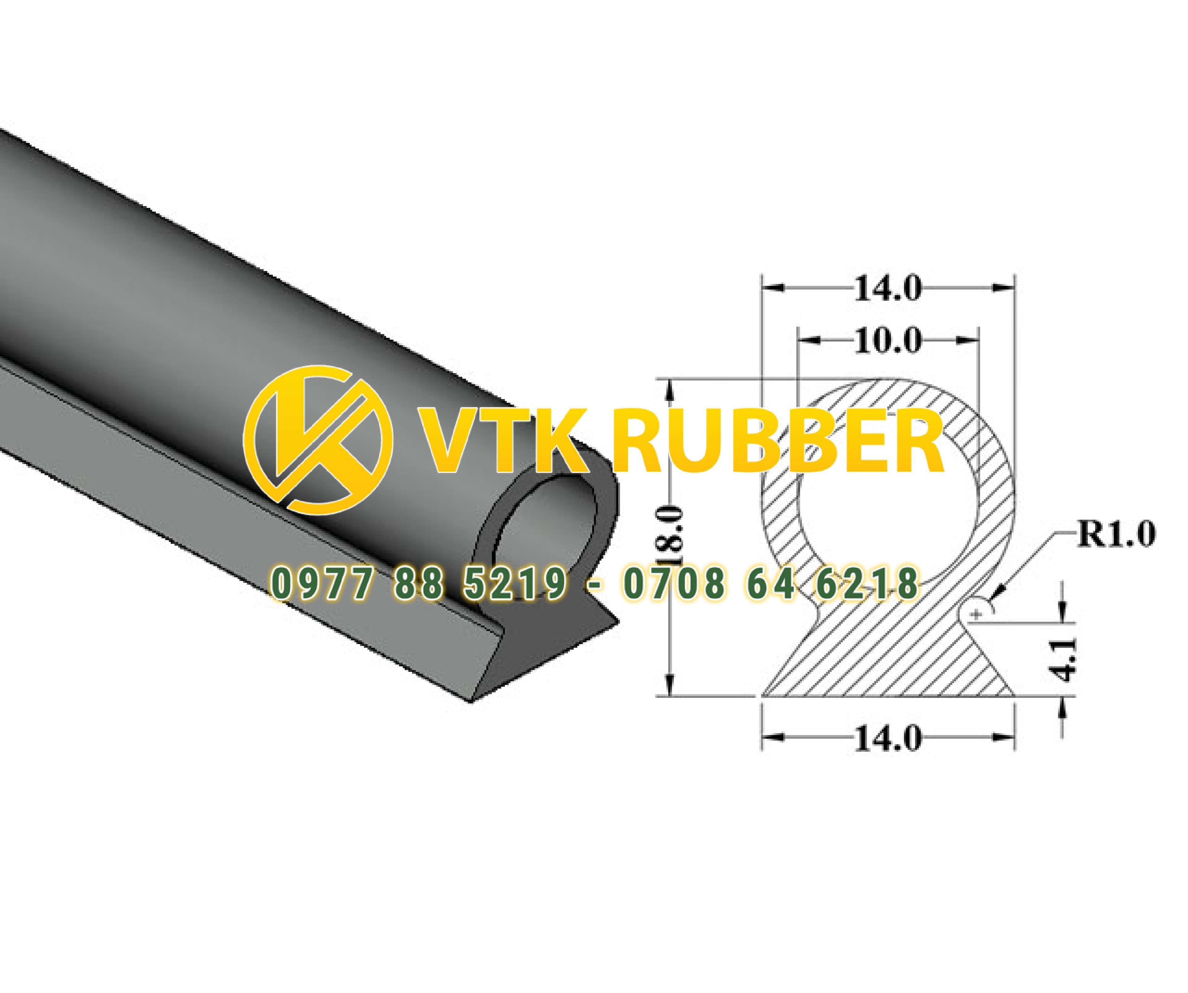 Bán gioăng silicon màu trắng, màu đỏ, vàng chữ D ở Hà Nam