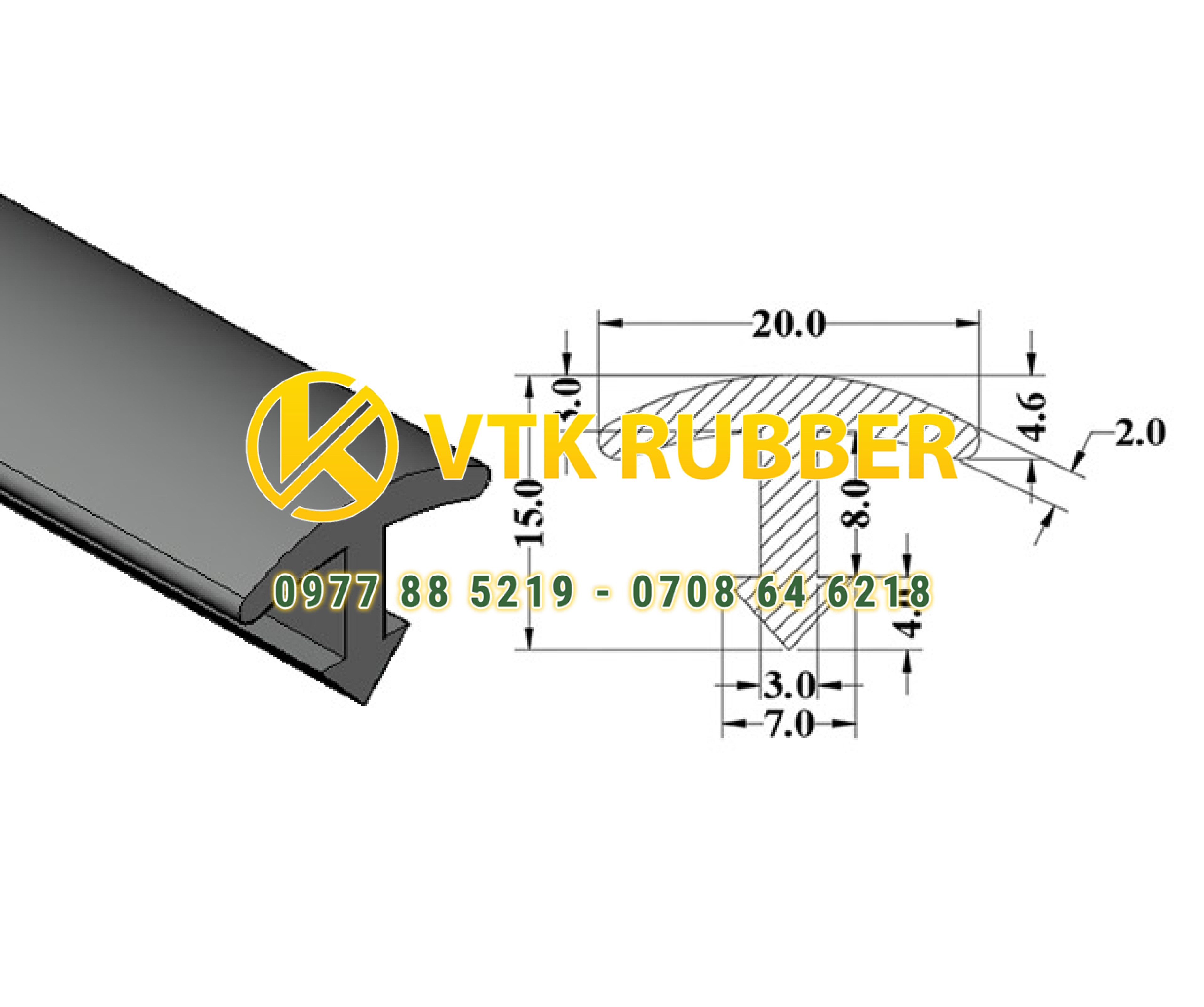 Công ty sản xuất gioăng cao su chữ T chịu nhiệt ở Hà Nam