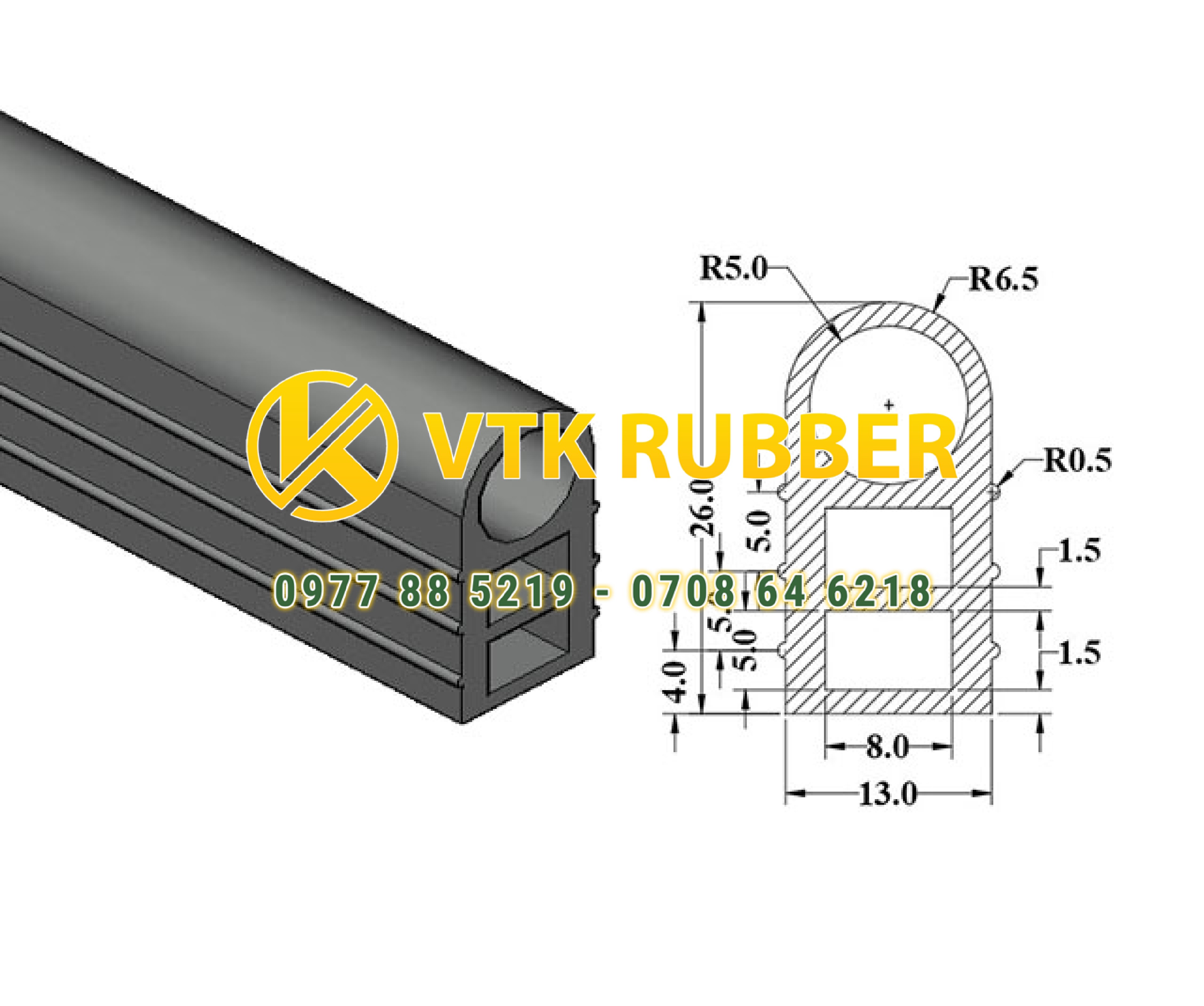 Địa điểm gioăng silicon hình chữ D ở Hải Phòng