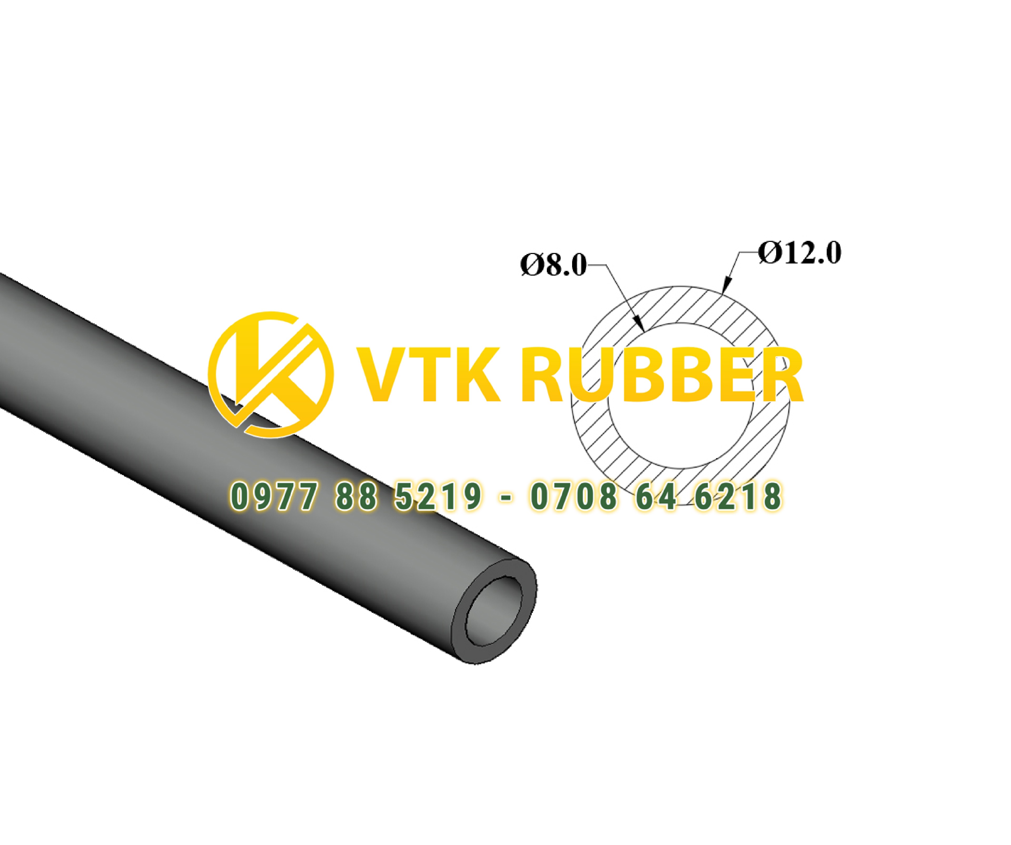 Gia công dây ống silicon tròn rỗng chịu nhiệt ở Gia Lai