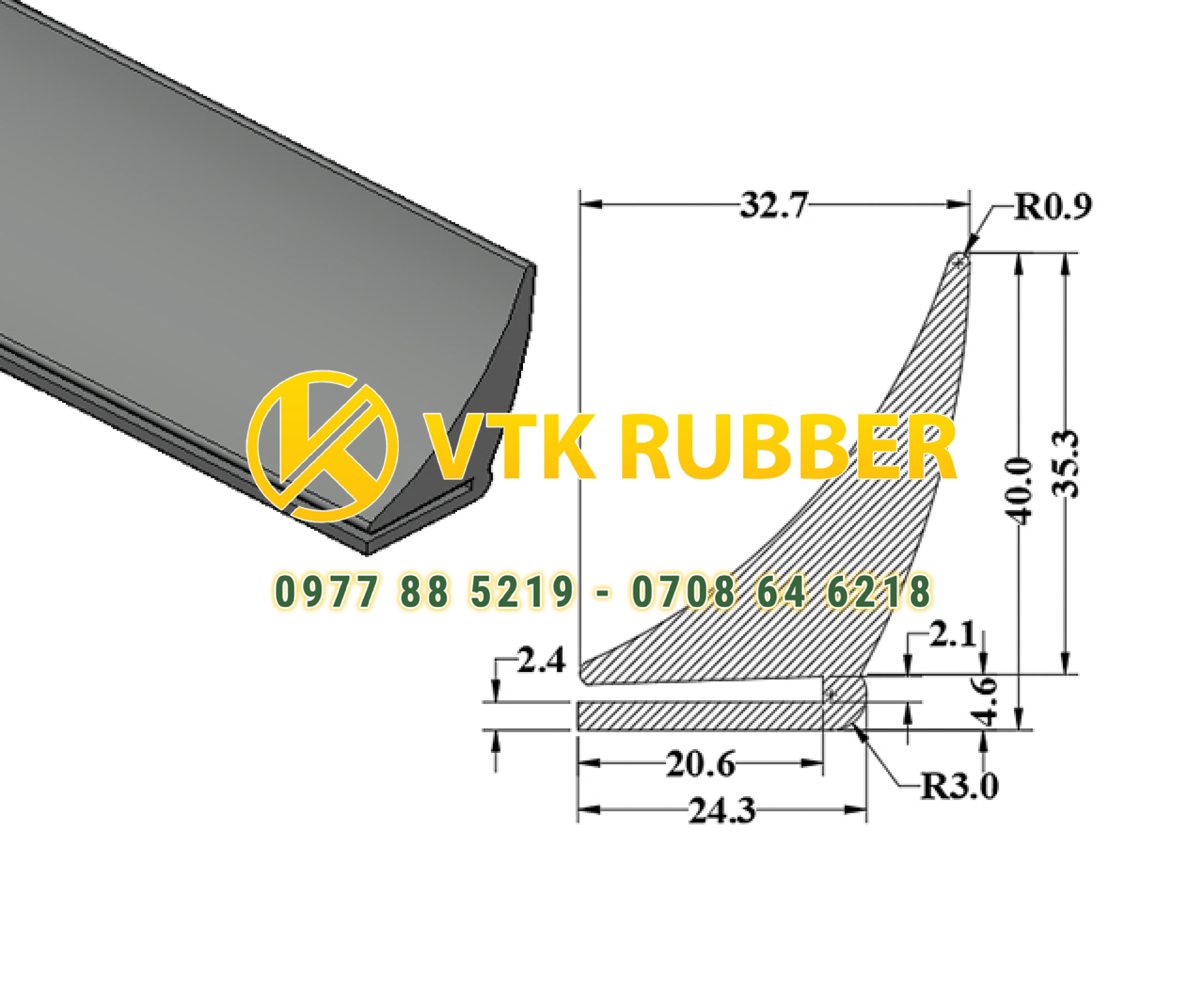 Bán gioăng cao su chữ U màu trắng nẹp cửa tại Hải Phòng – Thẩm mỹ, bền dẻo cao
