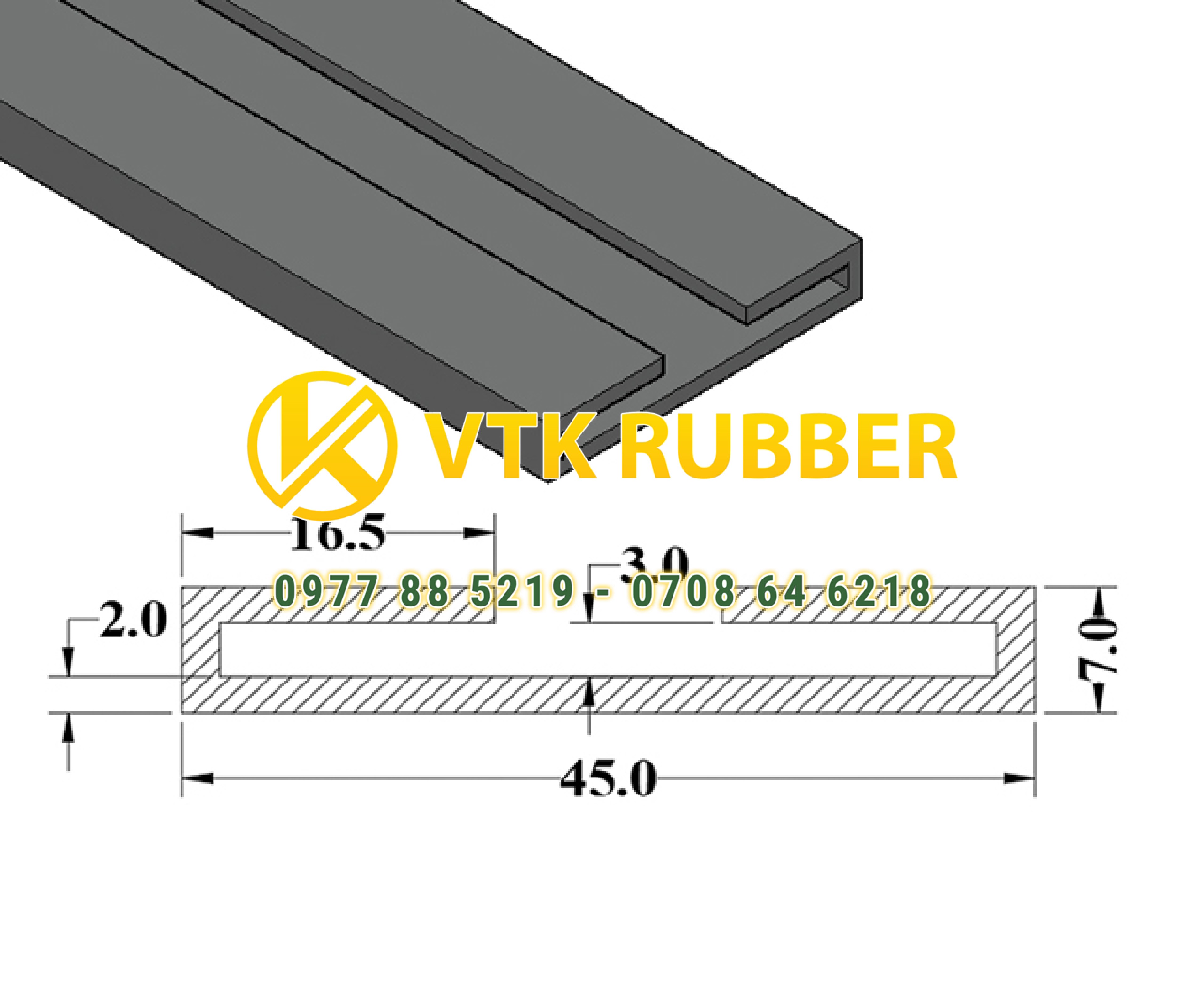 Cung cấp gioăng cao su chữ U dán mép cửa xe tại Hà Nội – Bền, chống thấm tốt