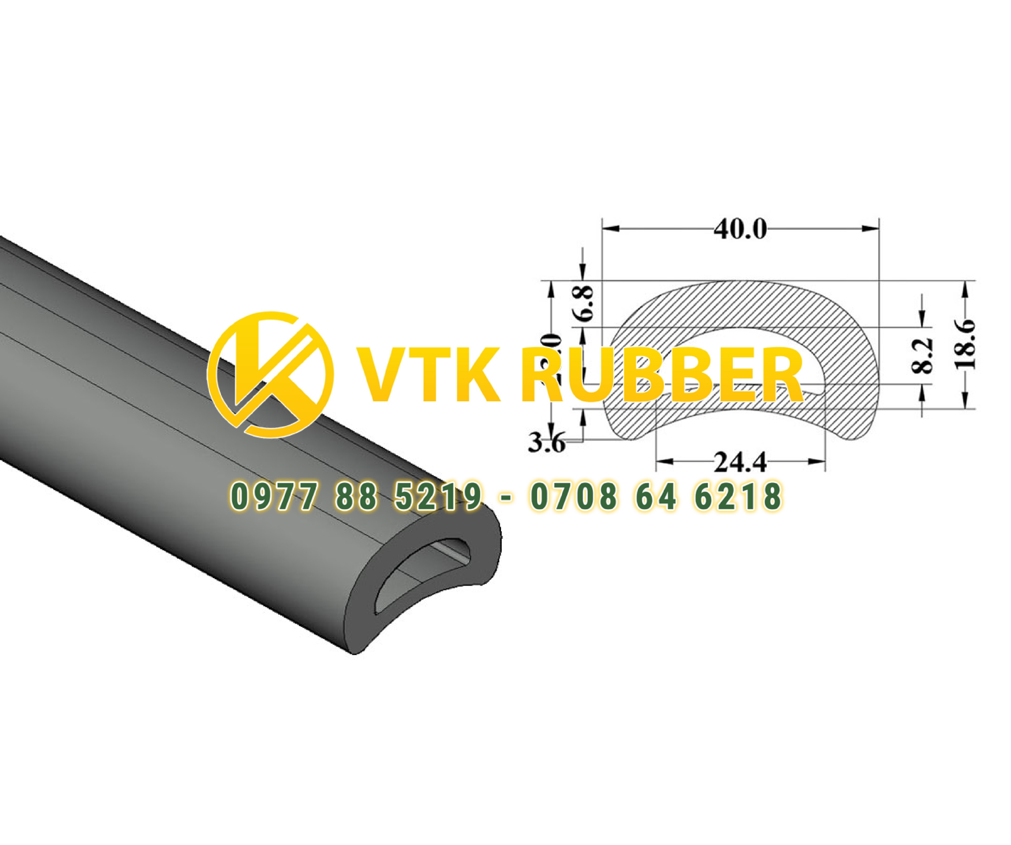 Mua ron cao su EPDM chữ D ở Hà Nam