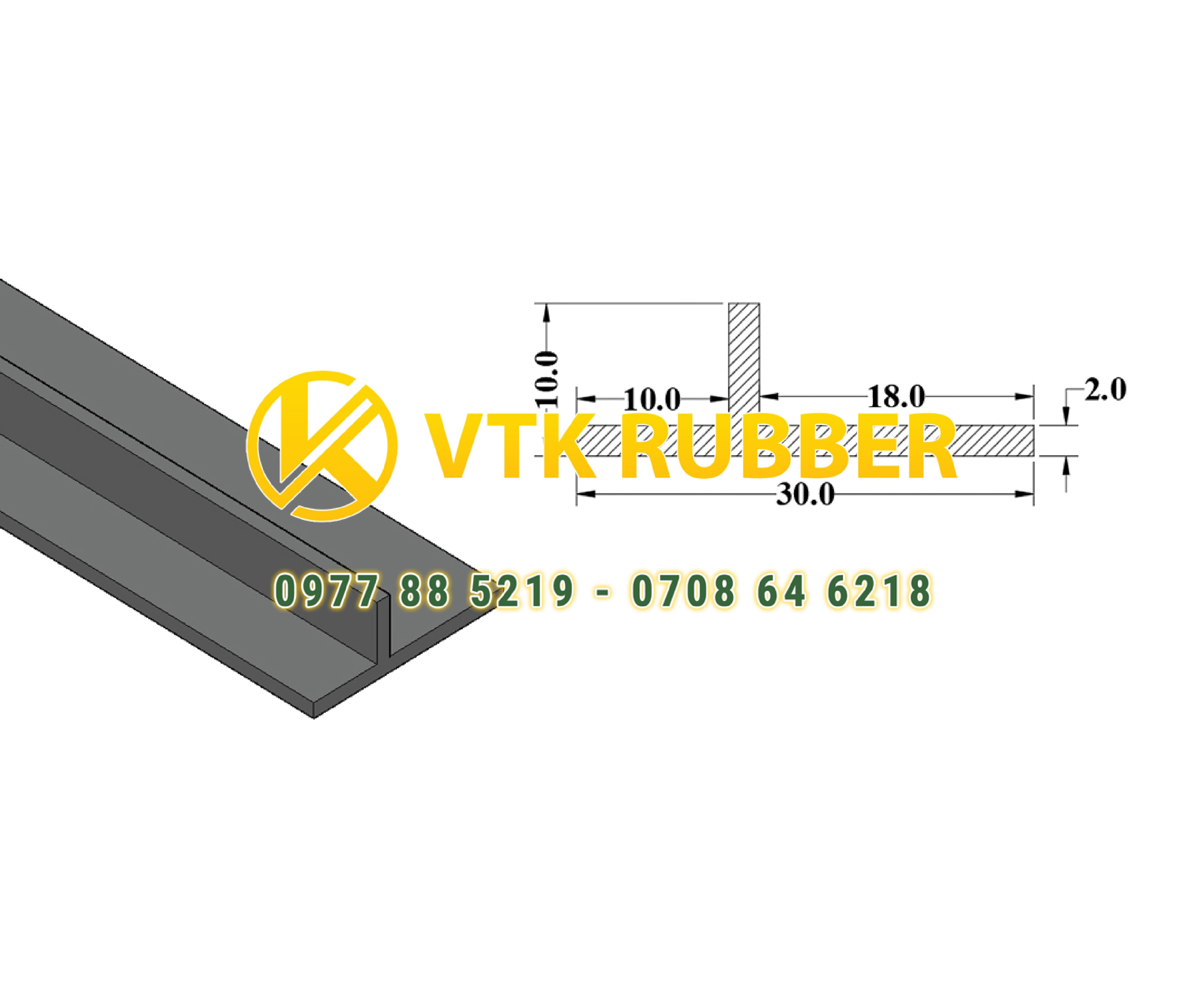 Nơi sản xuất gioăng silicon chữ U, chữ T, chữ V ở Bắc Ninh