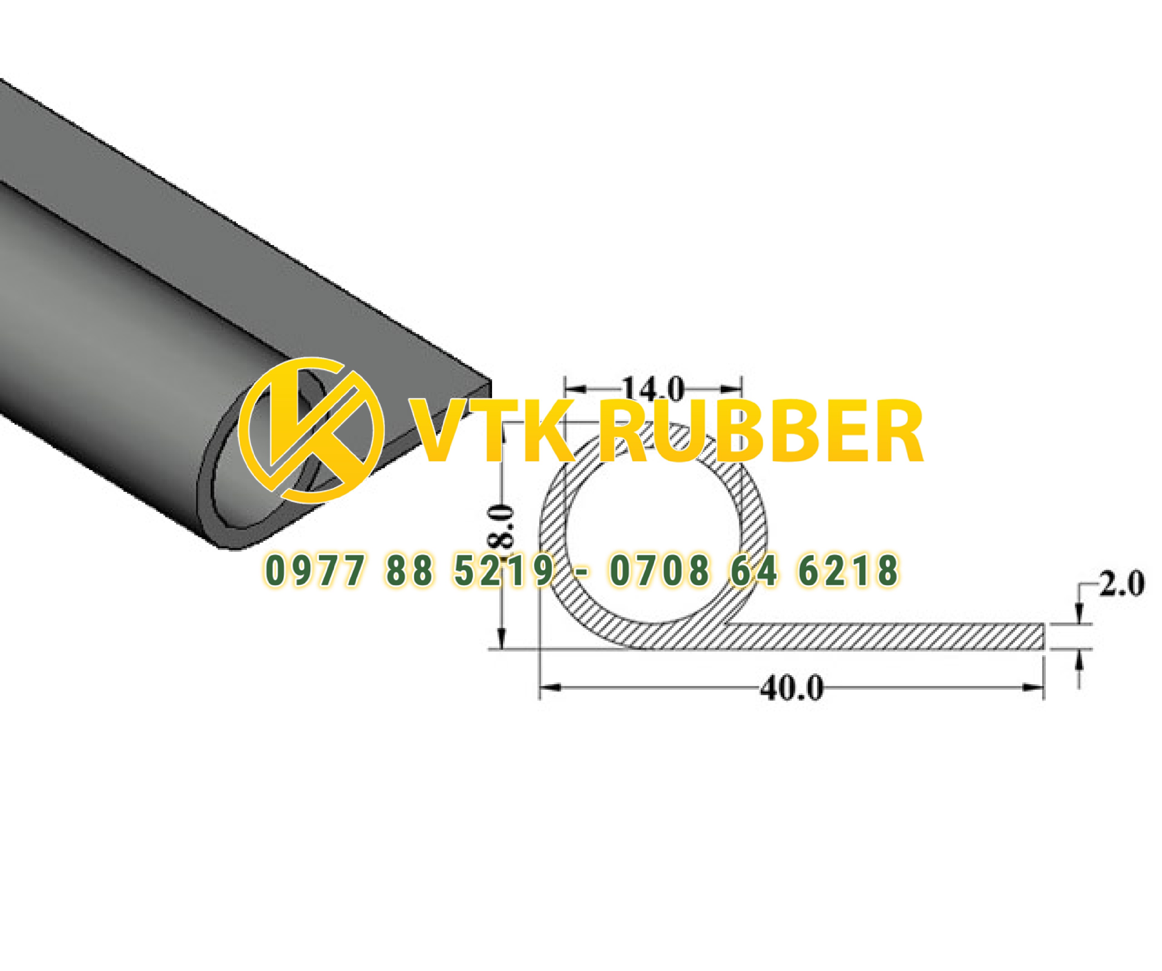 Nơi bán gioăng silicon chữ P ở Thái Nguyên