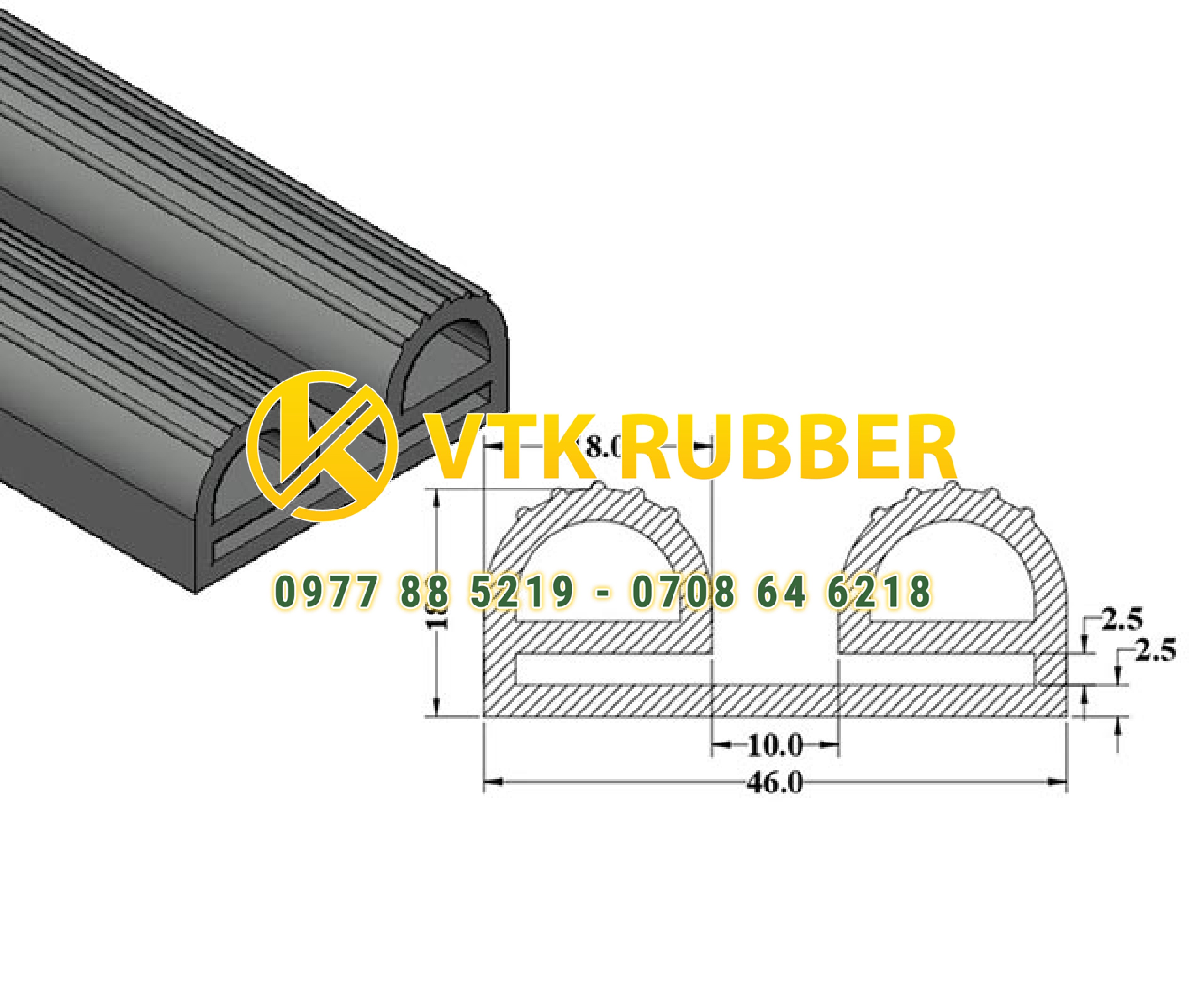 Nơi bán gioăng silicon chịu nhiệt trắng chữ E ở Tuyên Quang