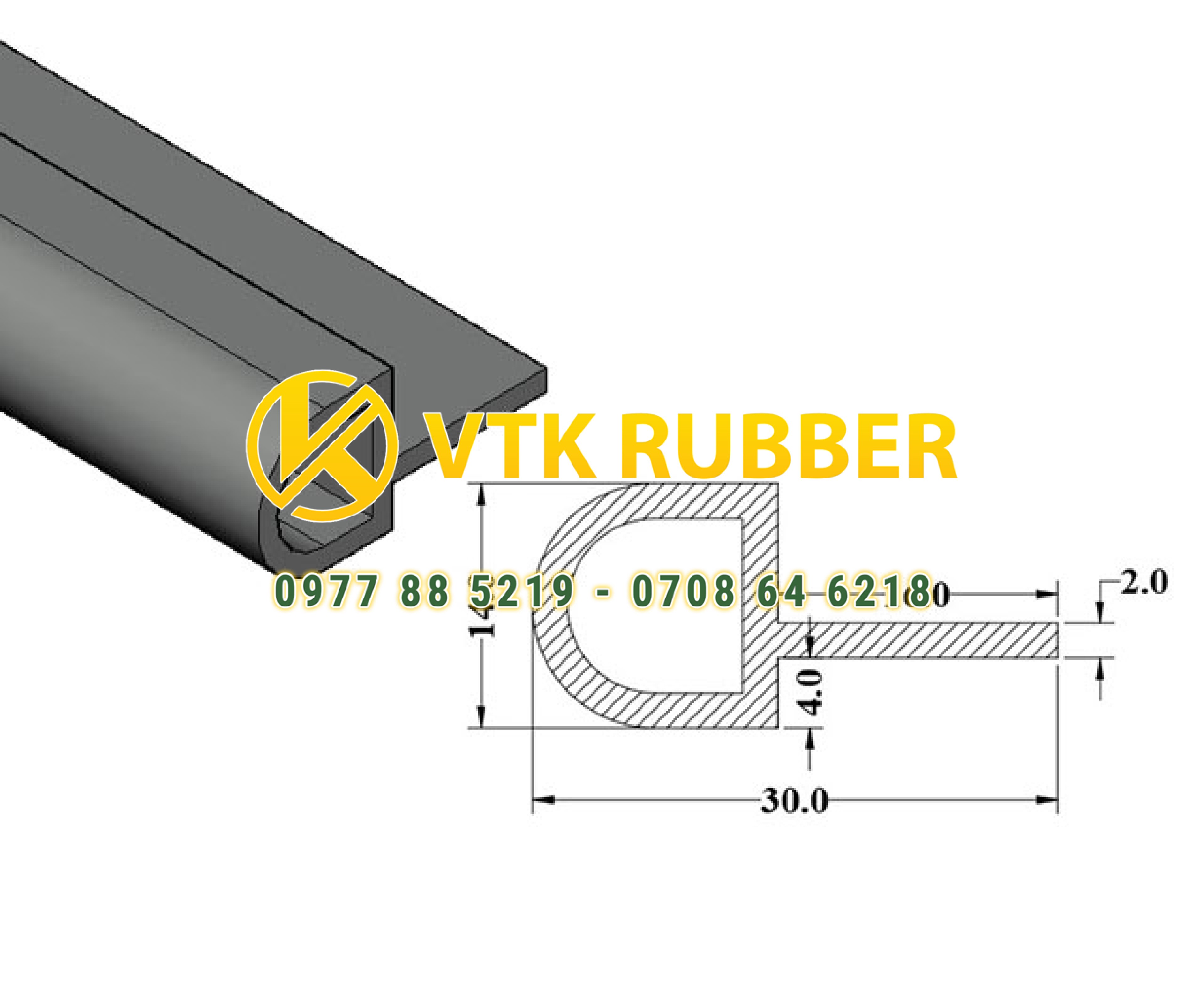 Nhà máy gioăng silicon chữ P màu trắng, đỏ ở Bắc Kạn