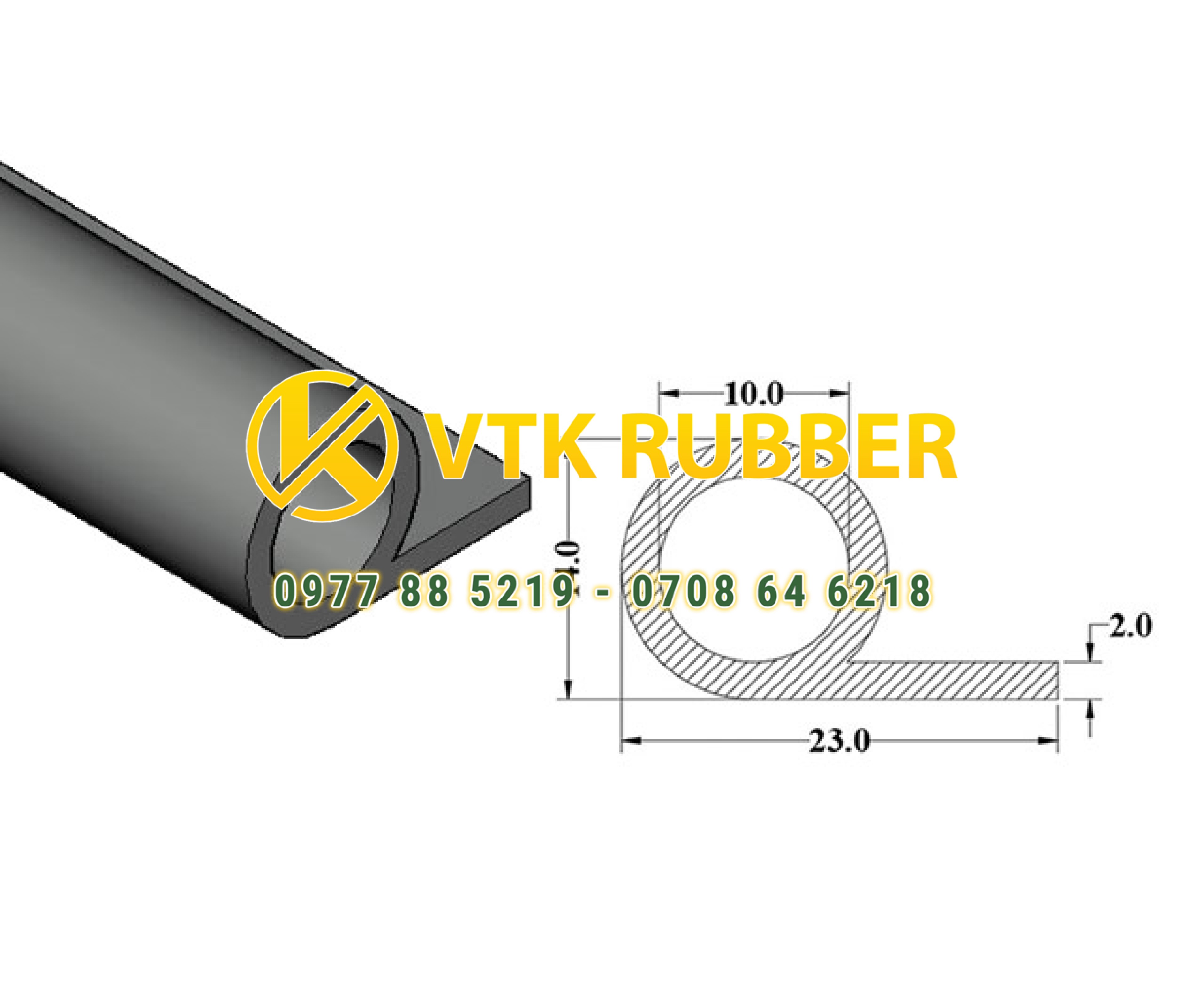 Xưởng sản xuất gioăng cao su củ tỏi, cao su chữ P ở Cao Bằng