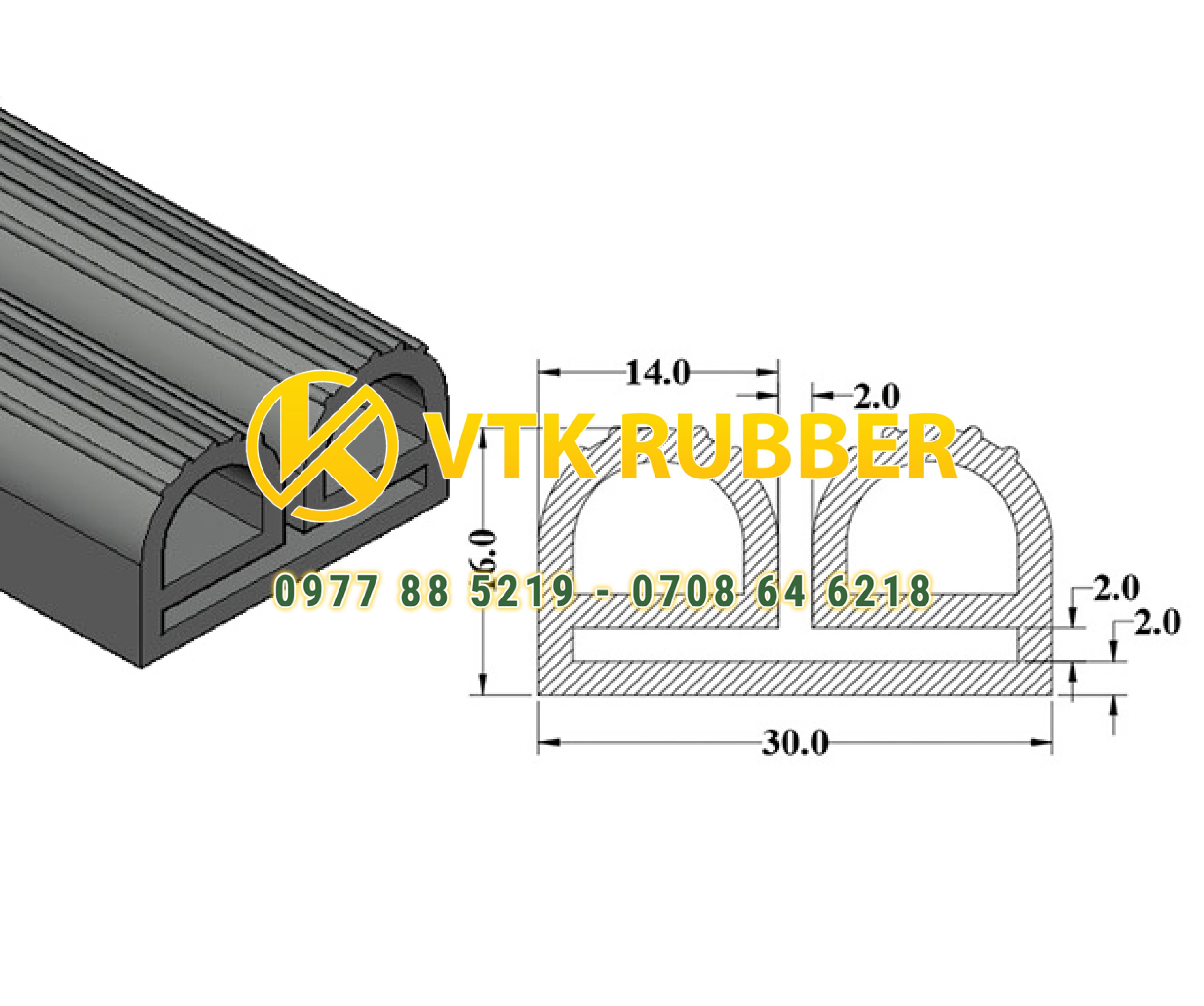 Công ty sản xuất gioăng silicon trắng chịu nhiệt chữ E Tuyên Quang