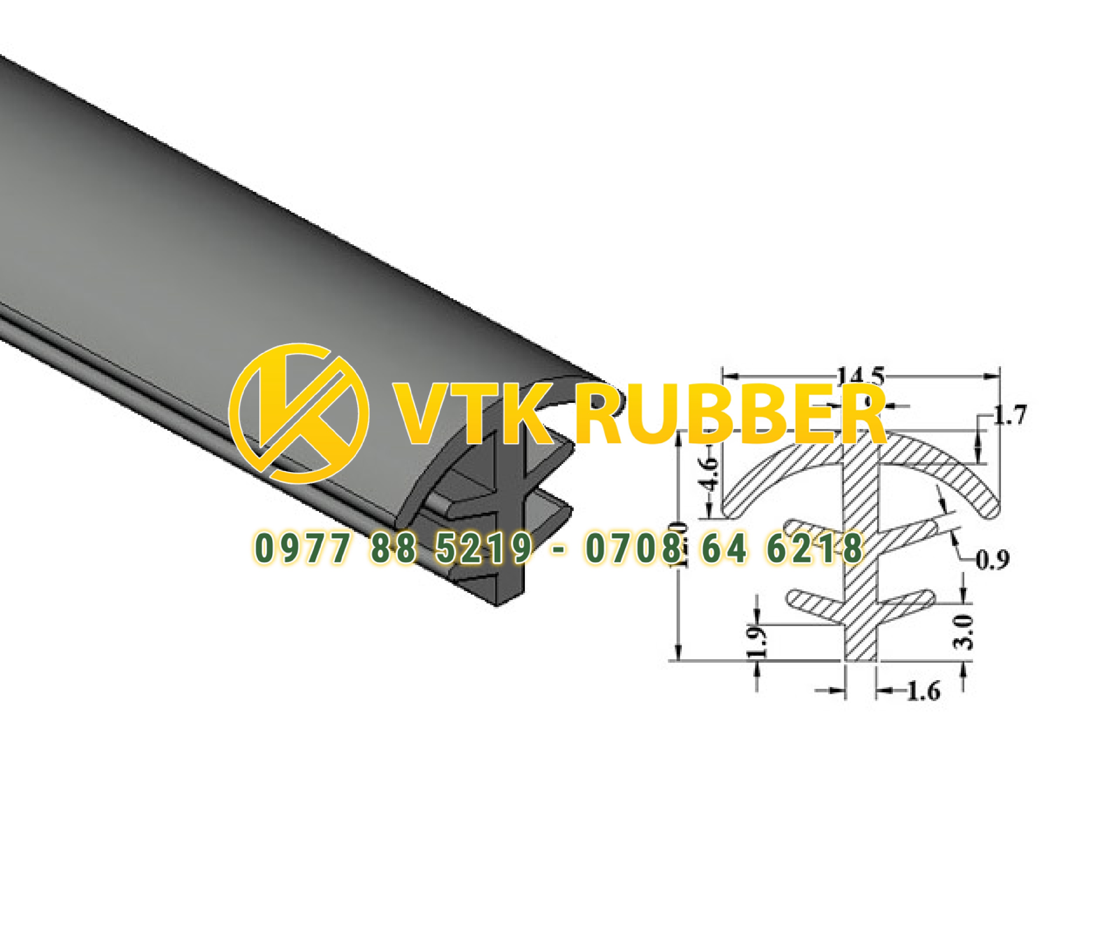 Nơi sản xuất gioăng silicon chịu nhiệt chữ T Hà Giang