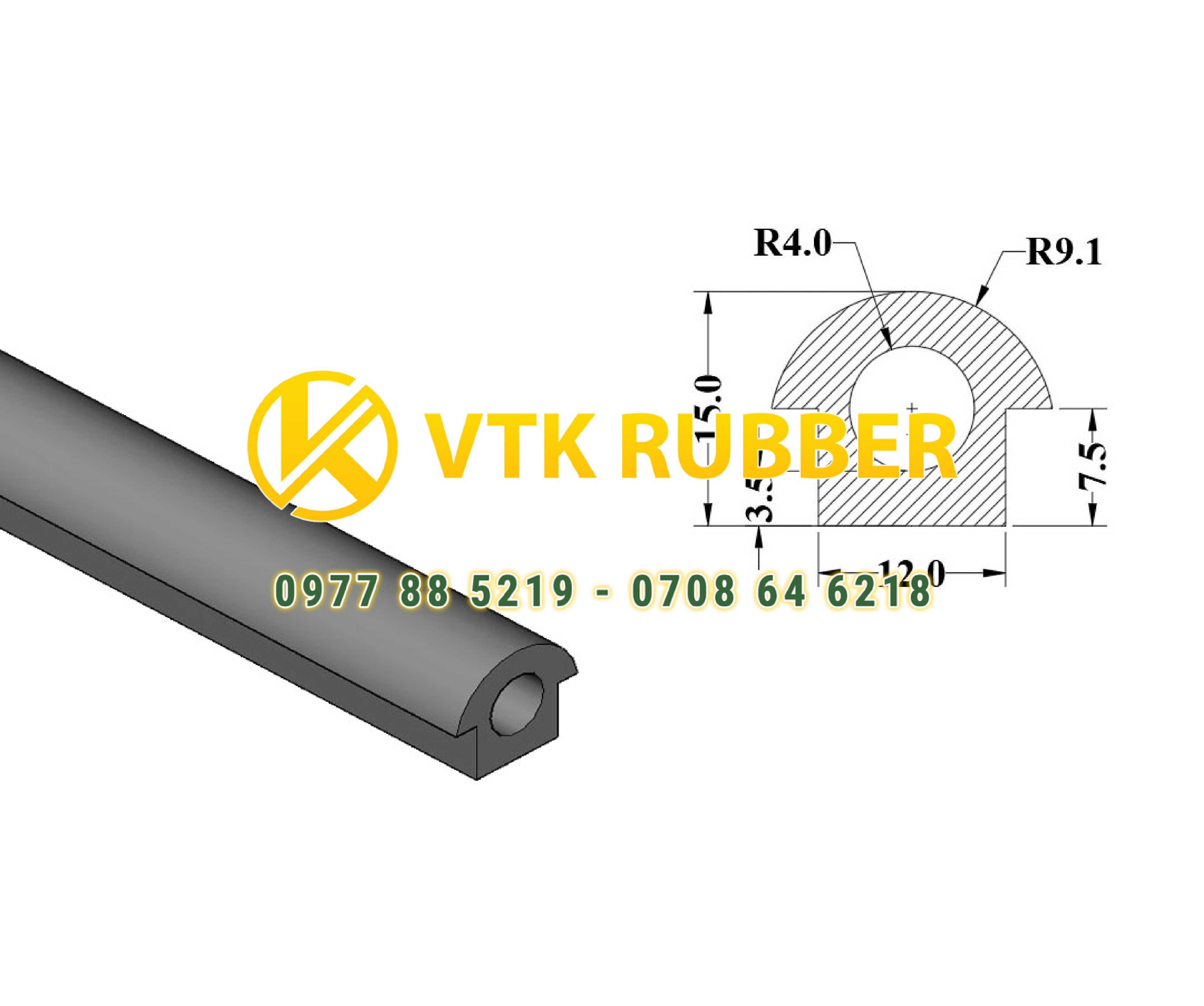 Báo giá ron cao su silicon chữ D ở tỉnh Lai Châu