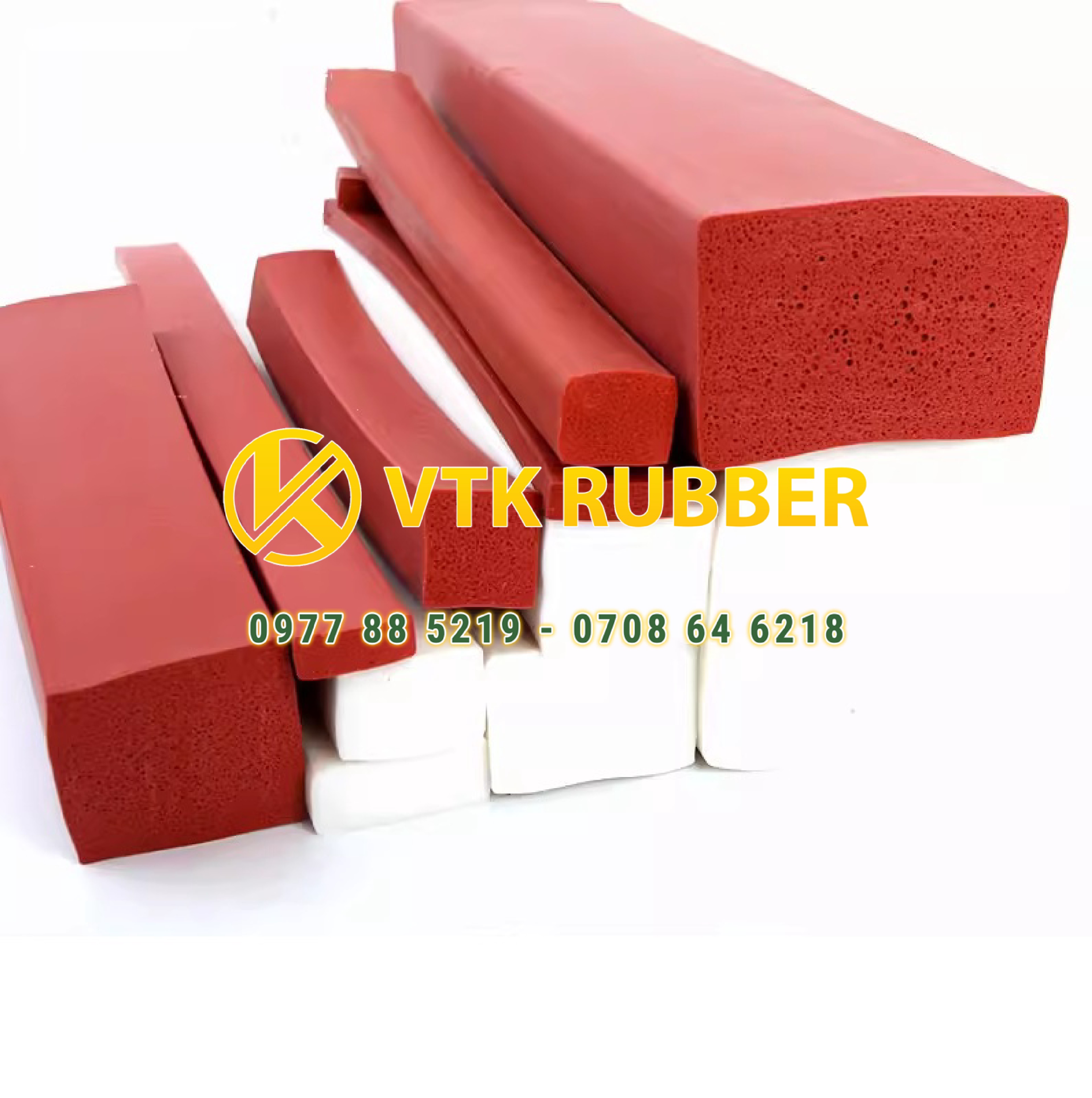 Ron silicon xốp vuông – Gioăng đàn hồi, chống rung, bền nhiệt